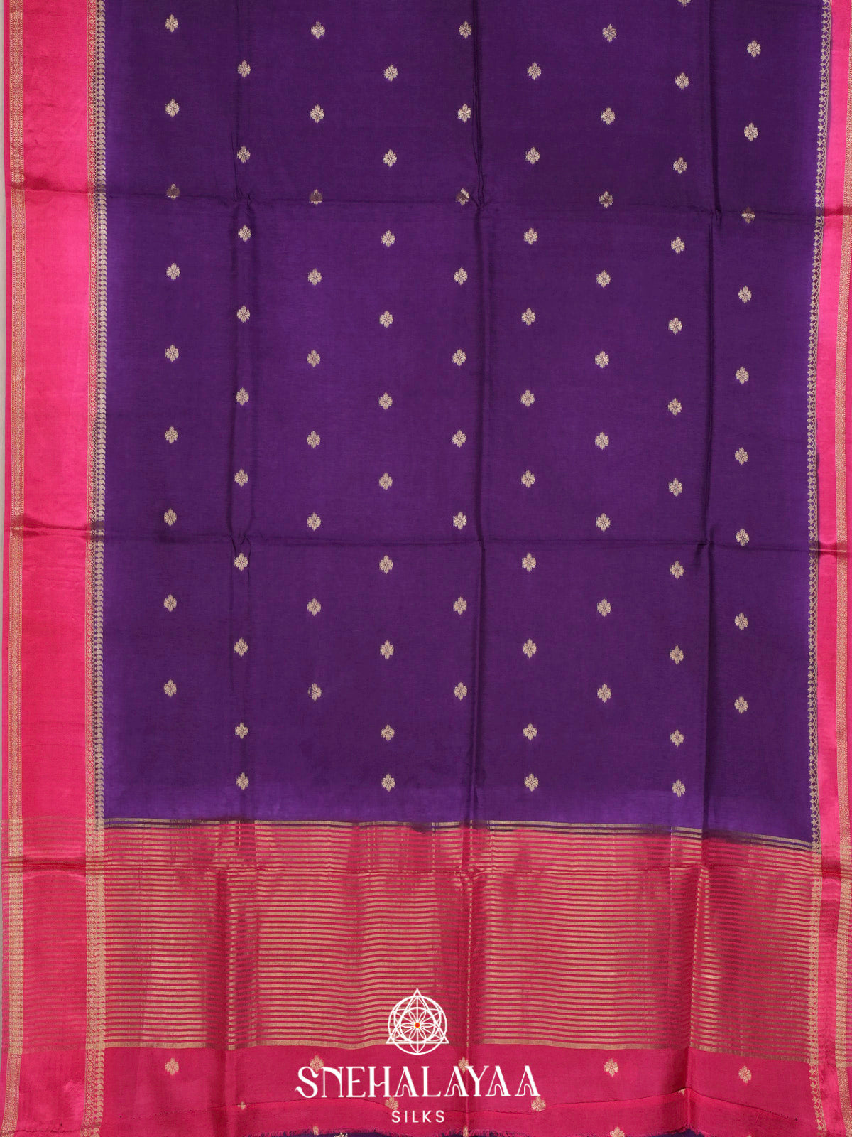 Violet  Banaras Saree