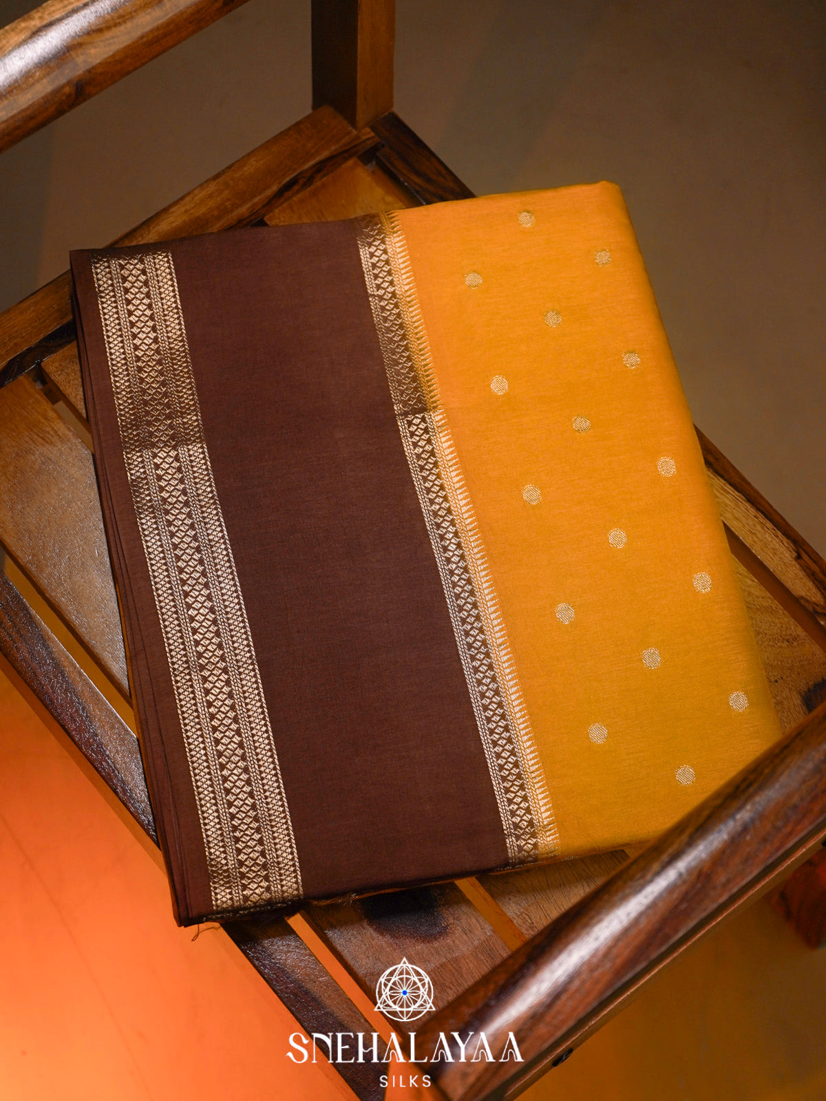 Mango Yellow  Banaras Saree