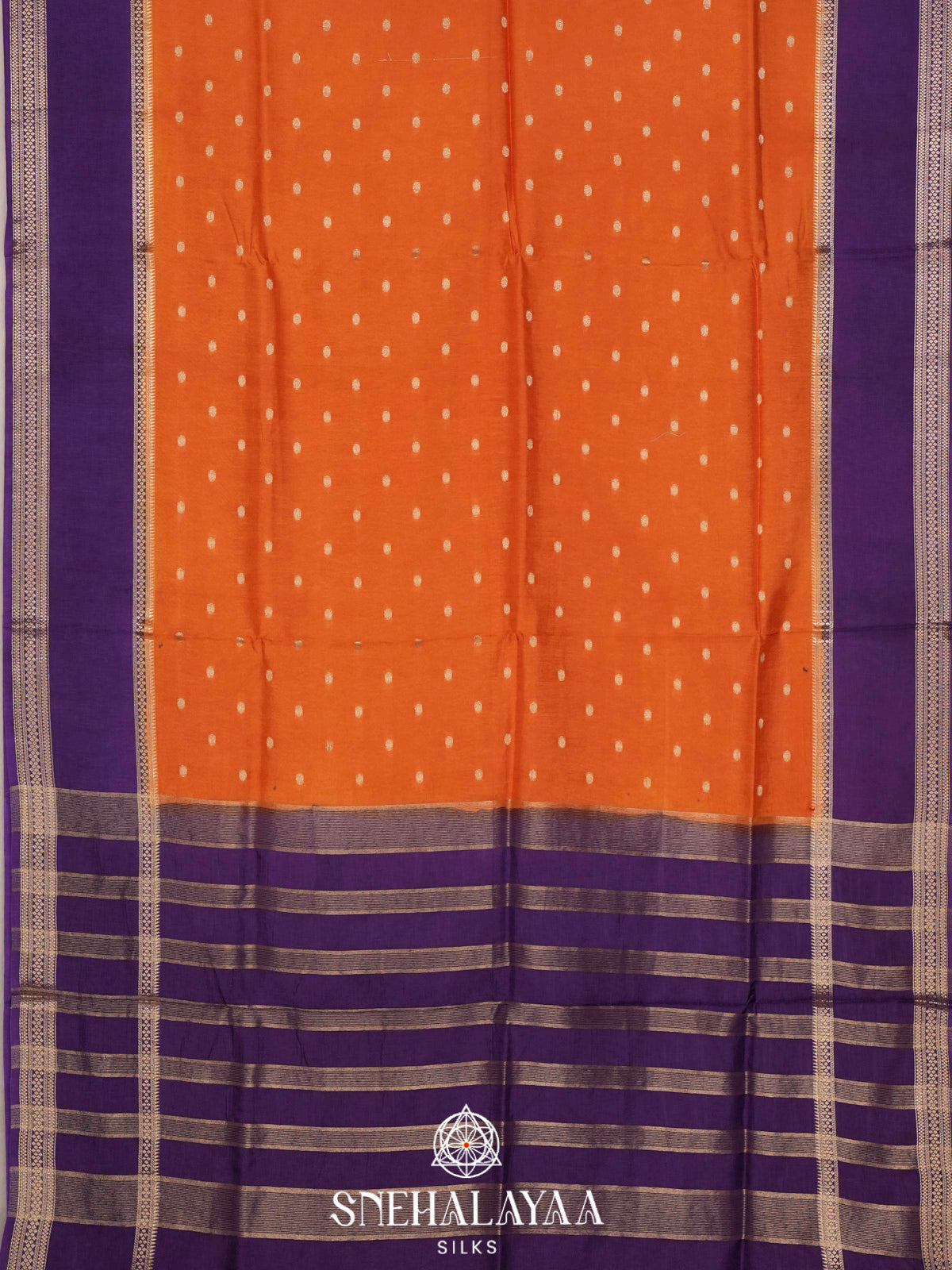 Orange  Banaras Saree