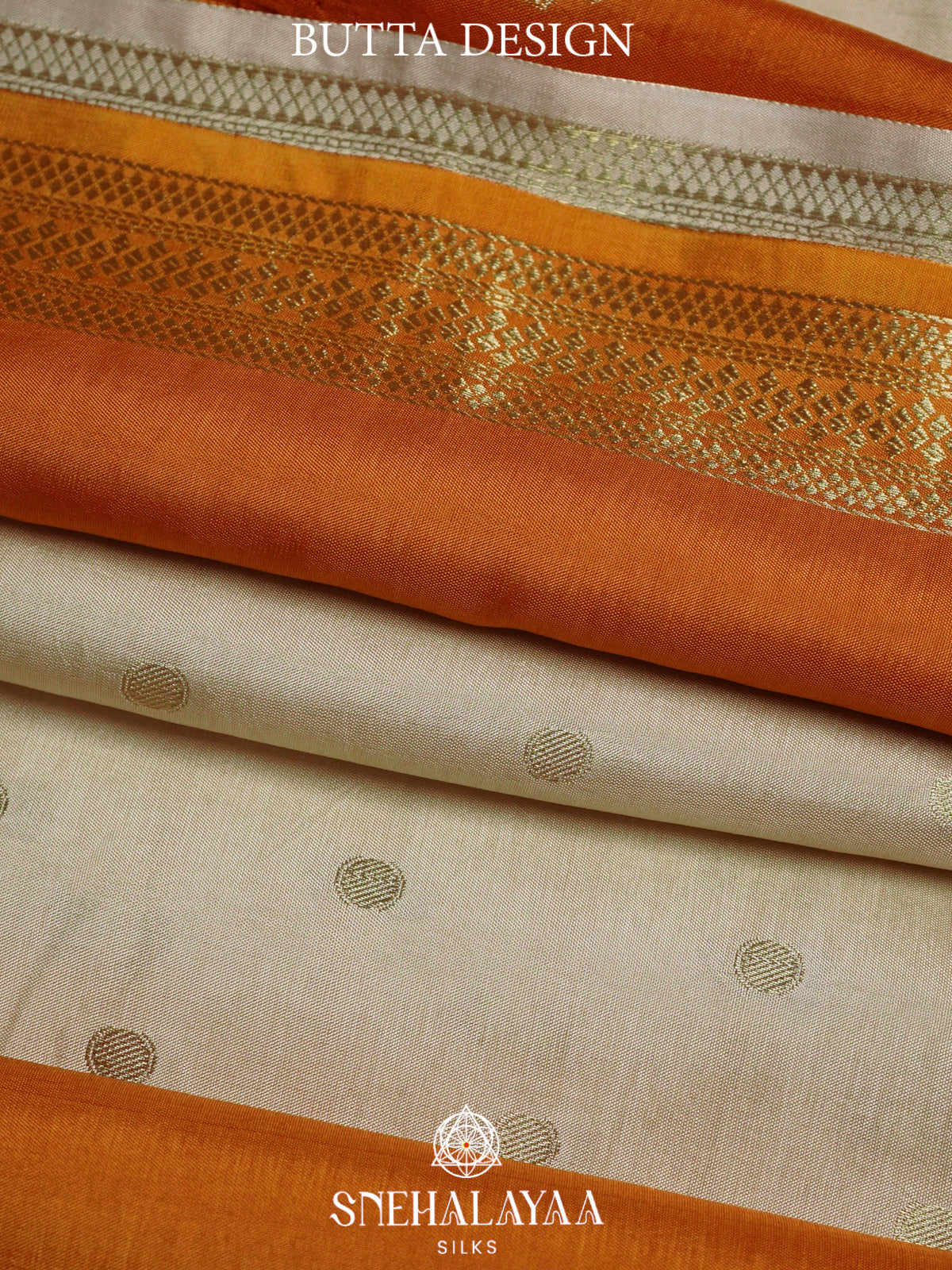 Cream  Banaras Saree