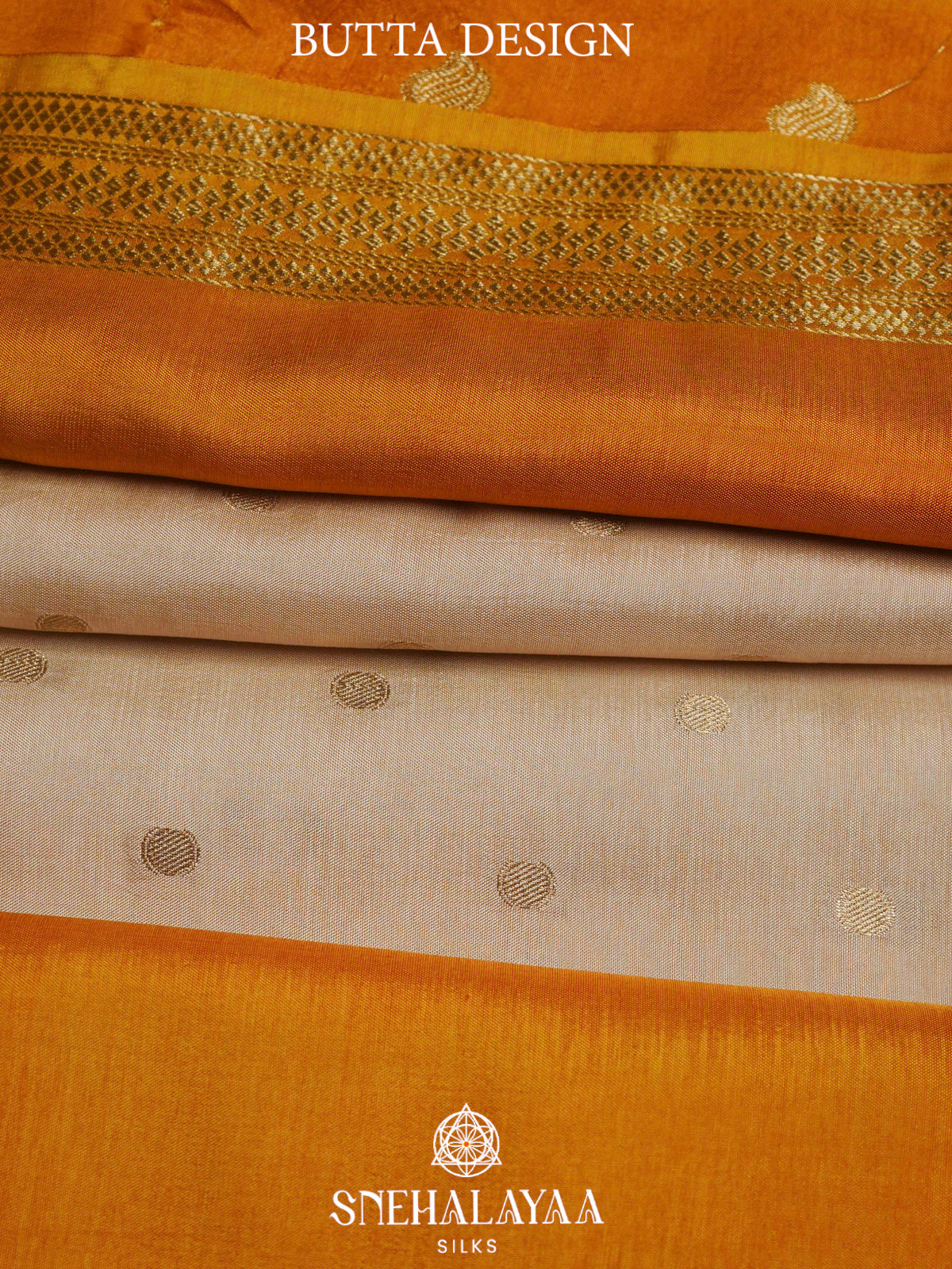 Cream  Banaras Saree