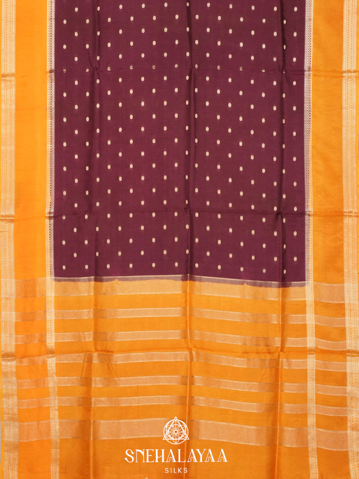 Maroon  Banaras Saree