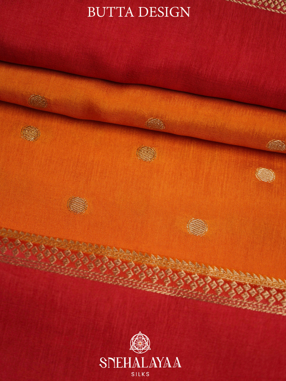 Orange  Banaras Saree