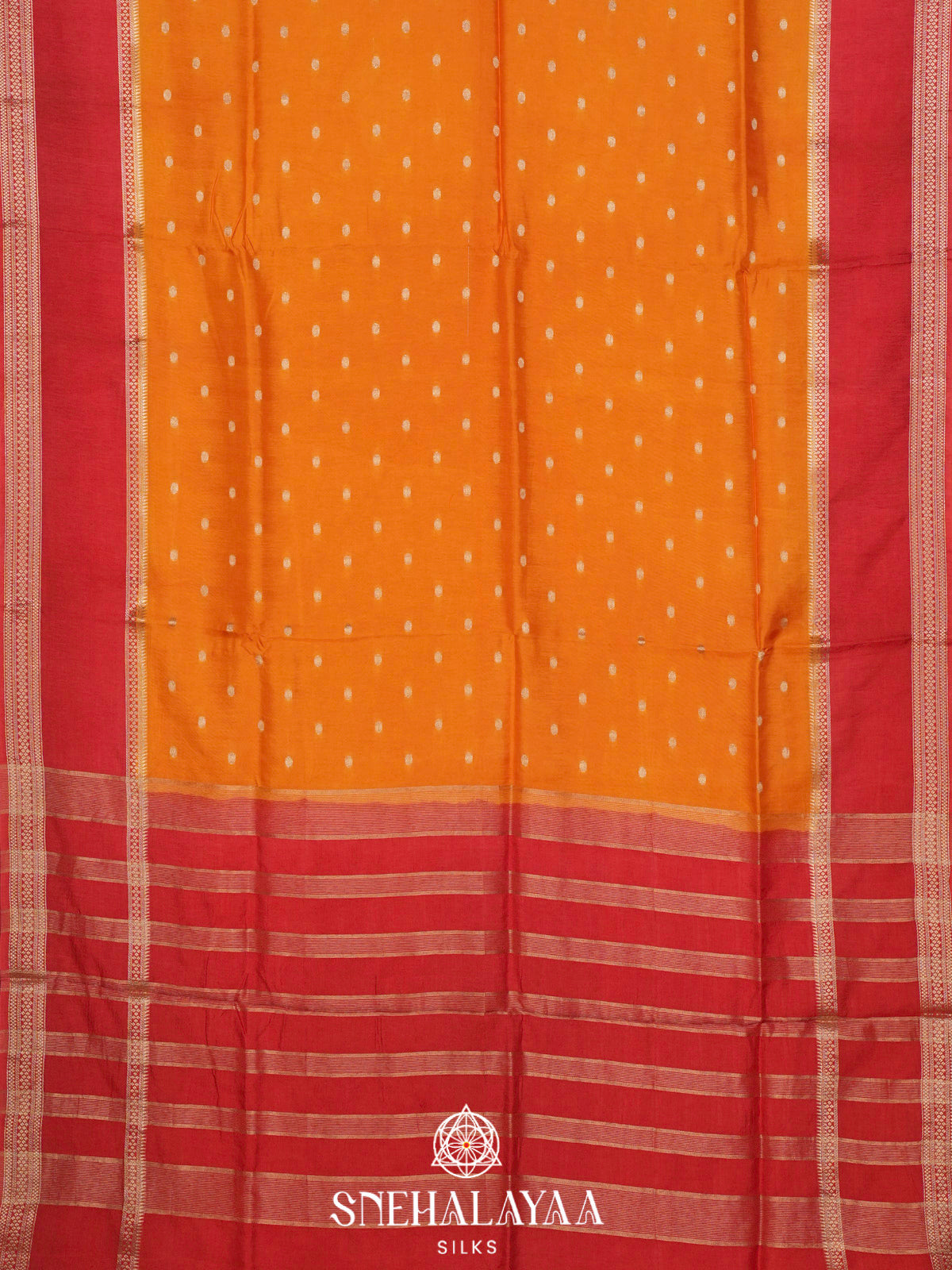Orange  Banaras Saree
