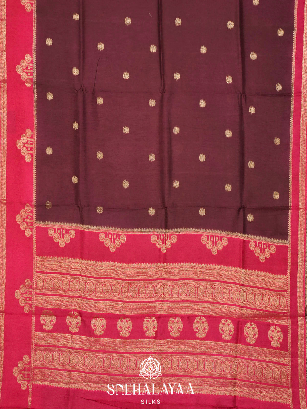 Wine  Banaras Saree