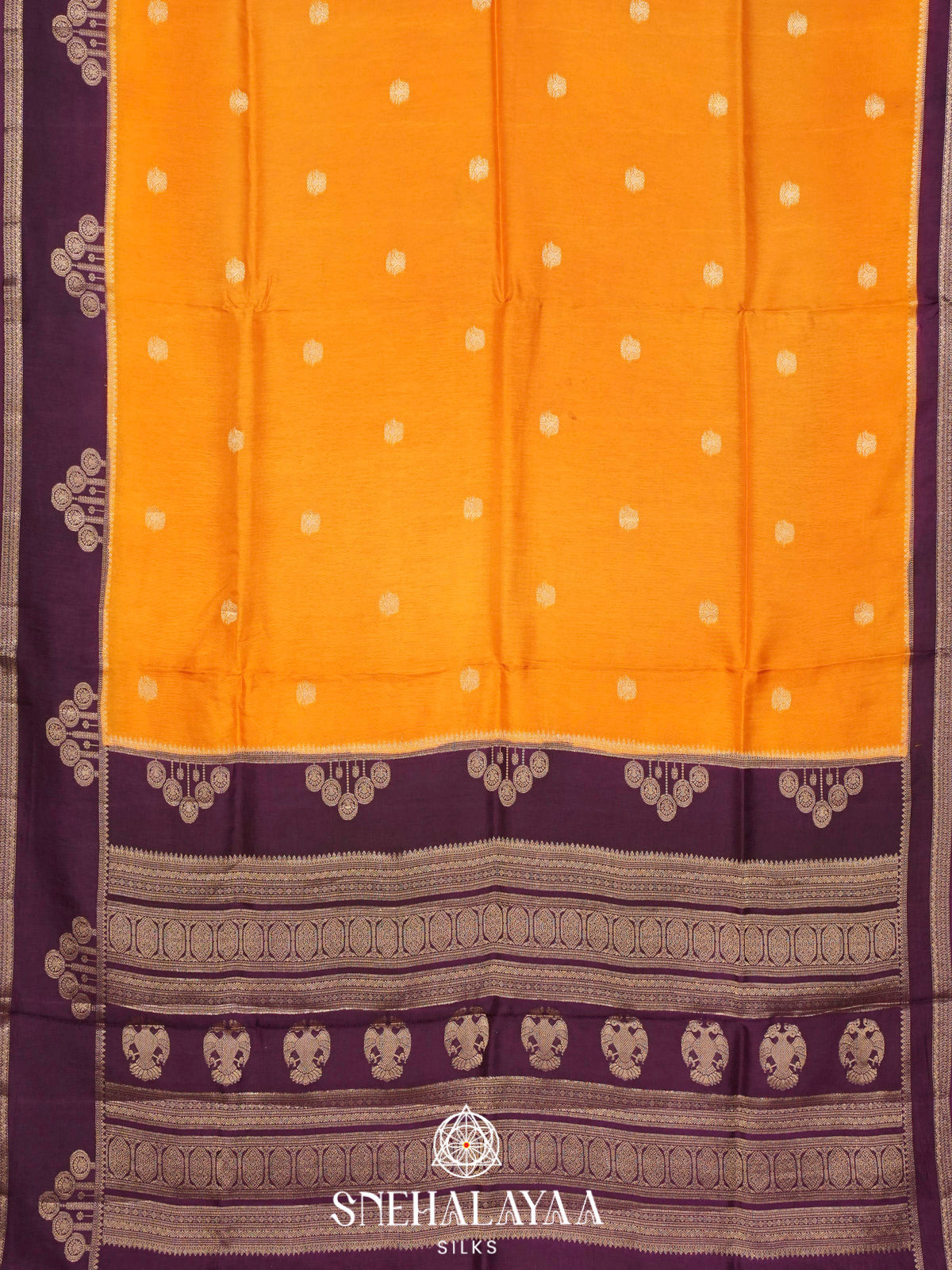 Mango Yellow  Banaras Saree