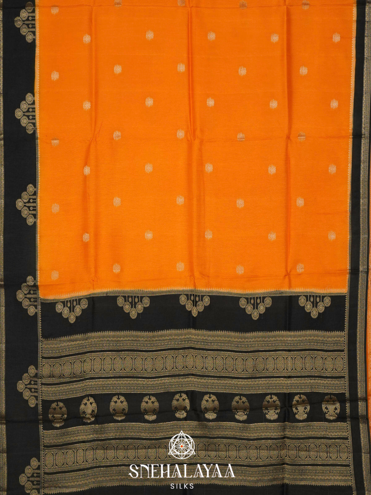 Orange  Banaras Saree