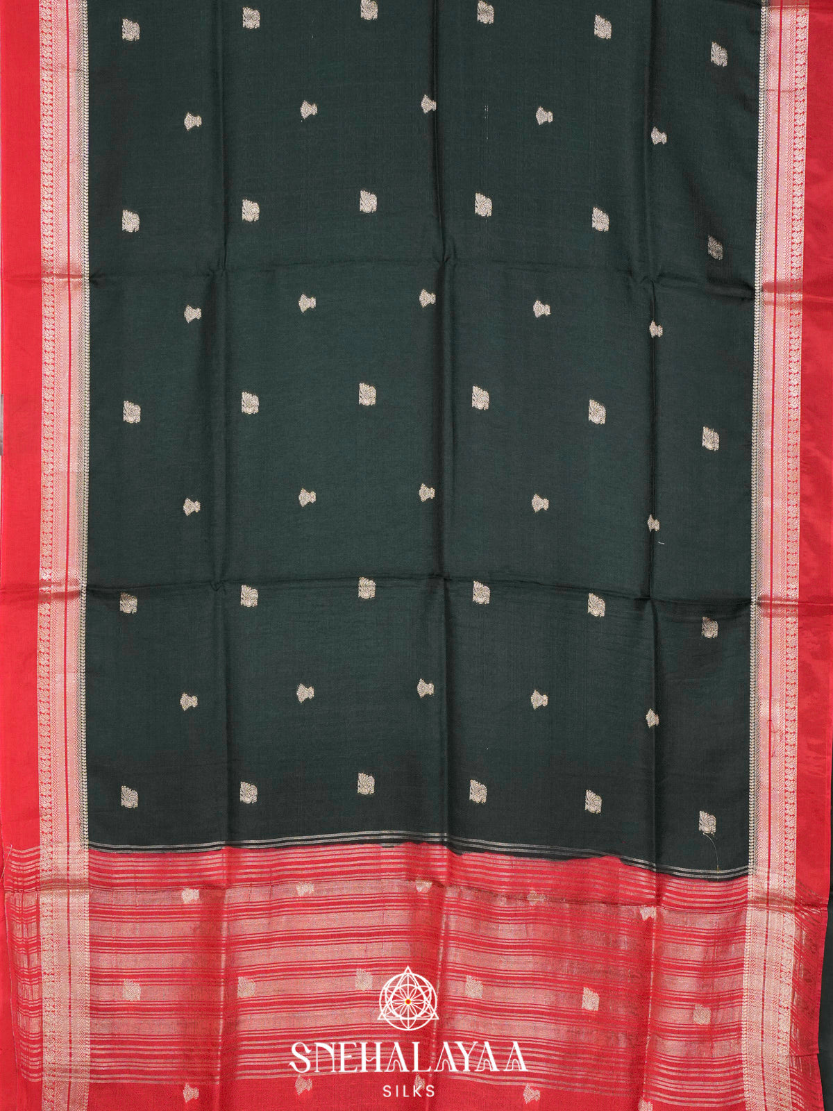 Forest Green  Banaras Saree