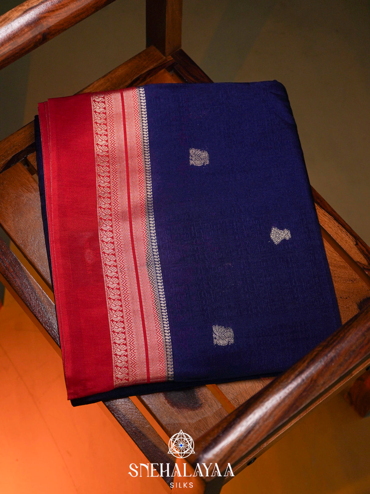 Navy Blue  Banaras Saree