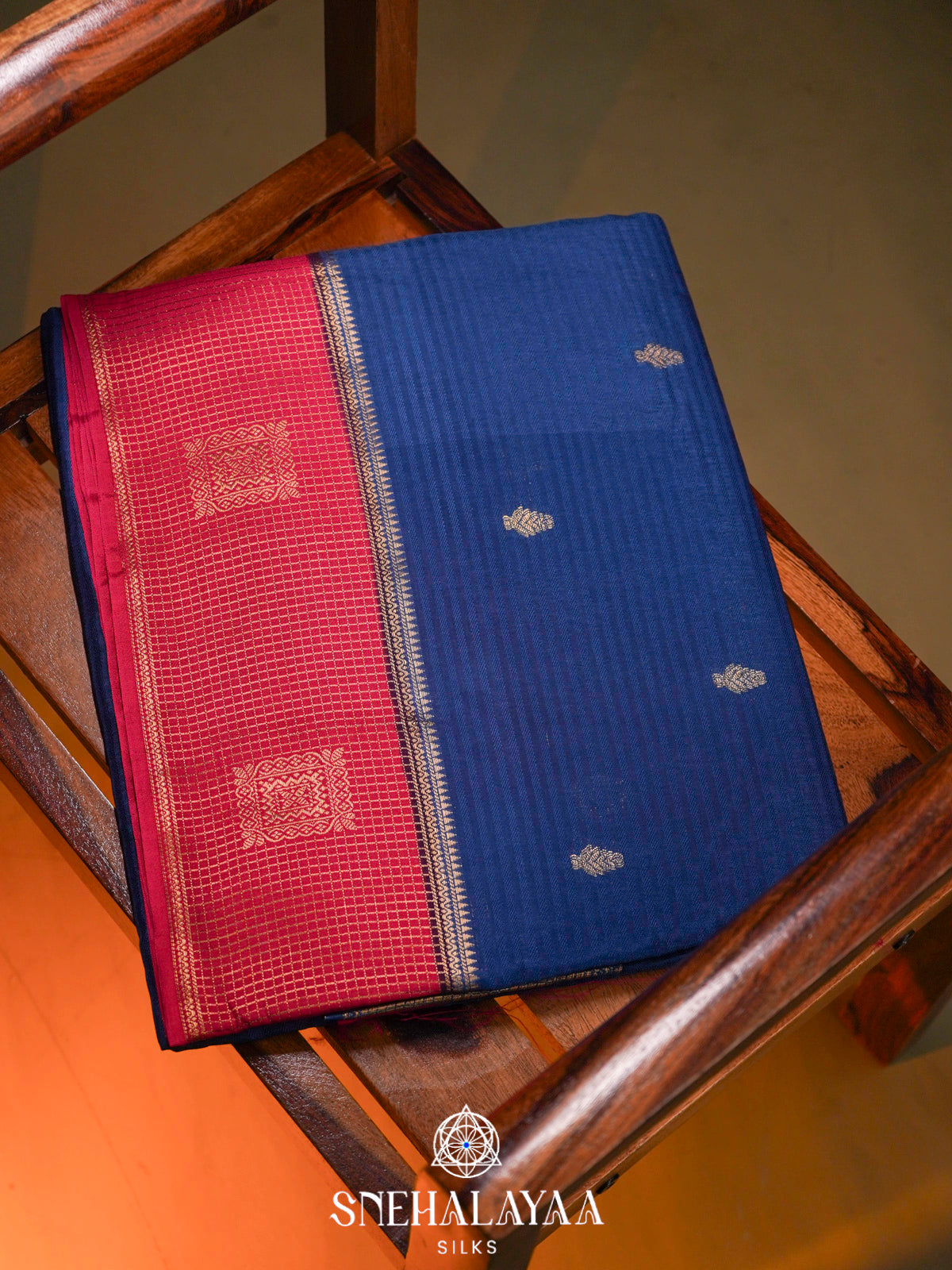 Royal Blue  Banaras Saree