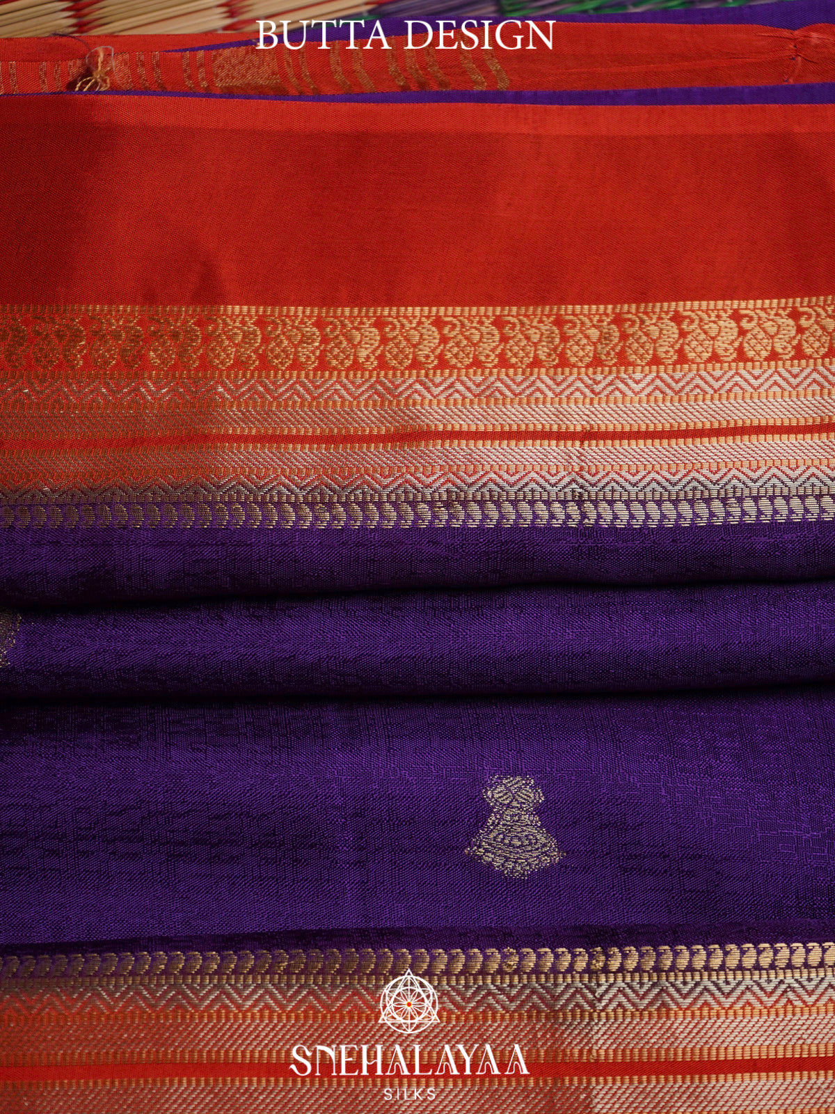 Violet  Banaras Saree