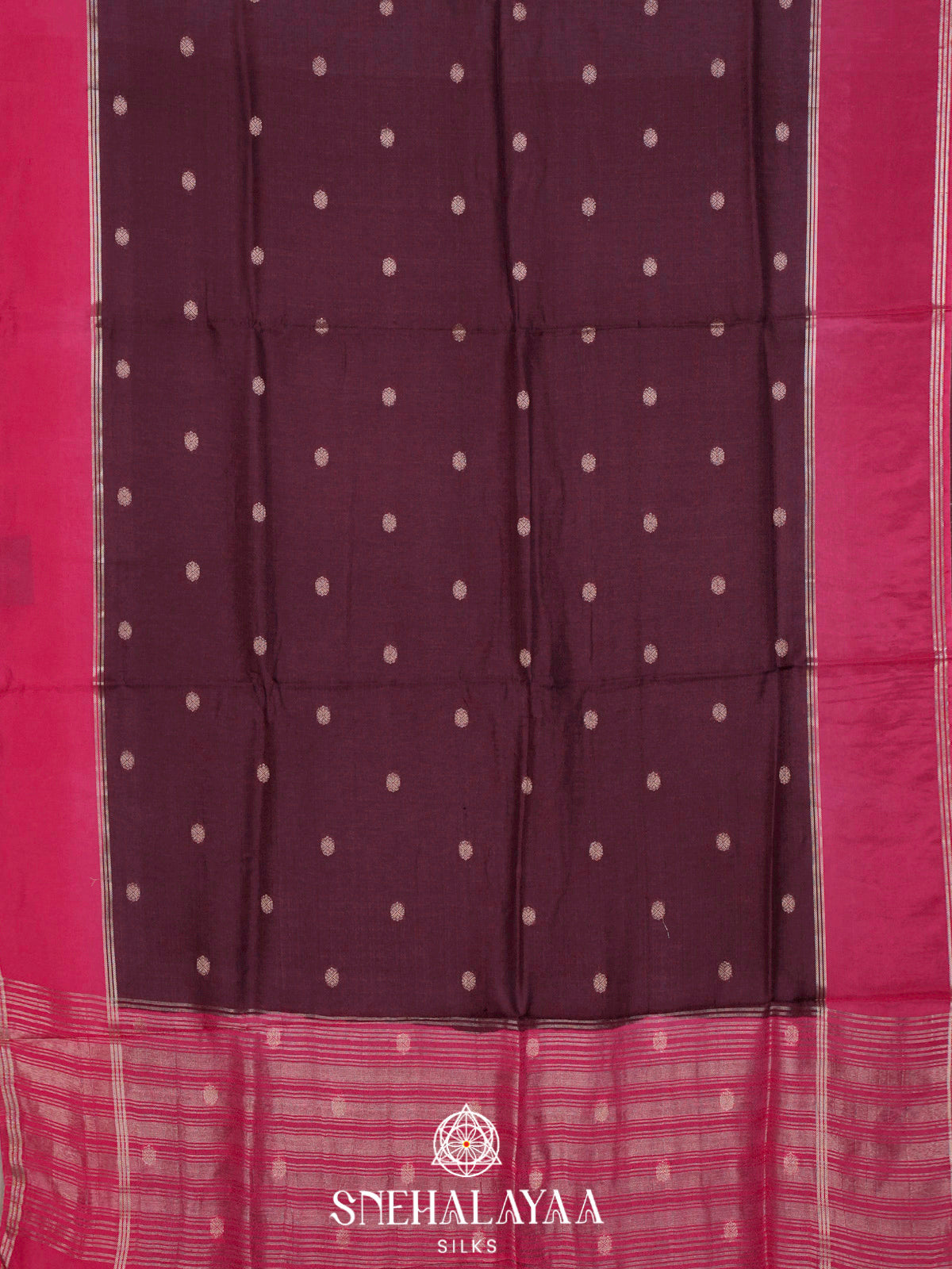 Maroon  Banaras Saree