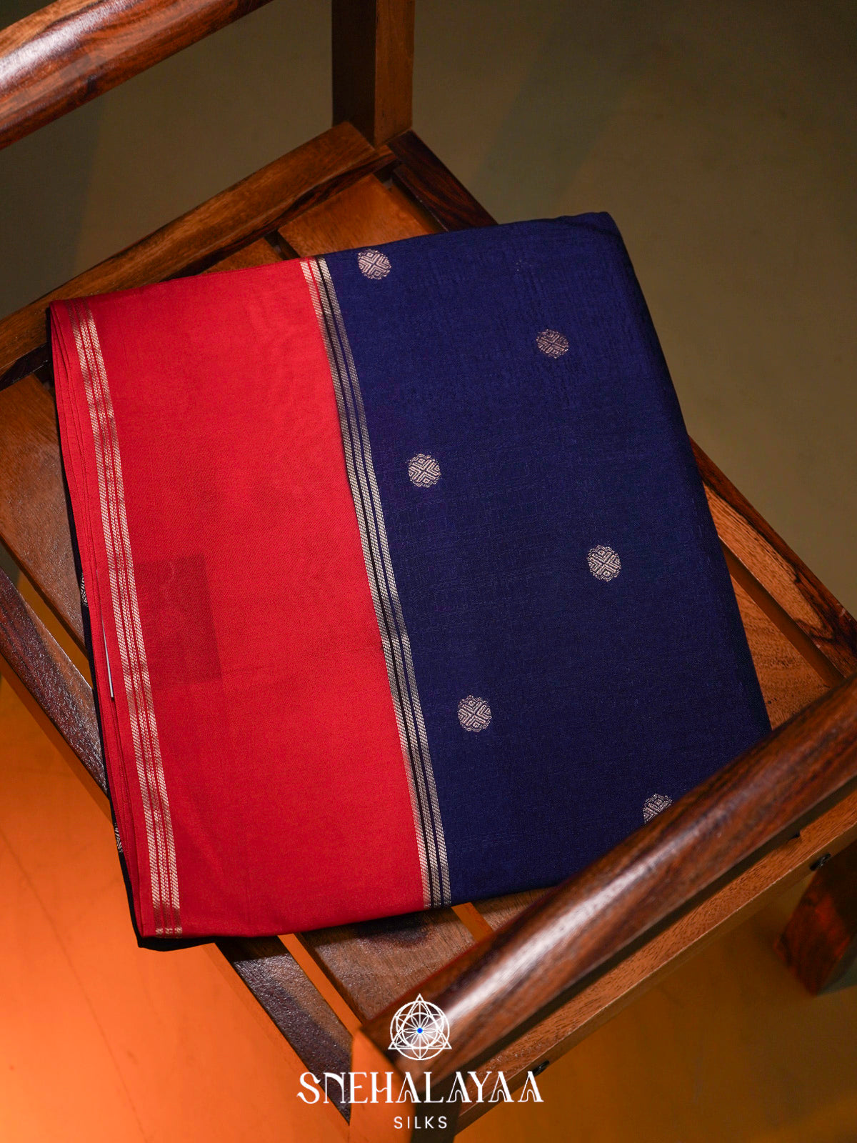 Navy Blue  Banaras Saree
