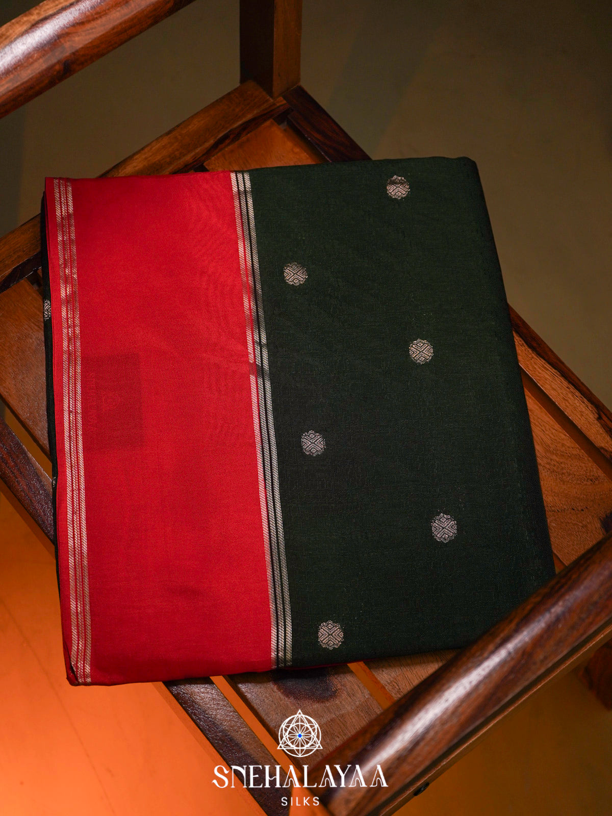 Forest Green  Banaras Saree