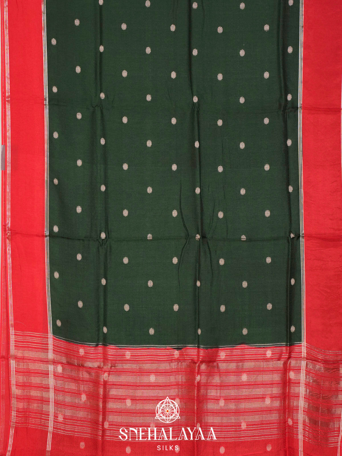 Forest Green  Banaras Saree