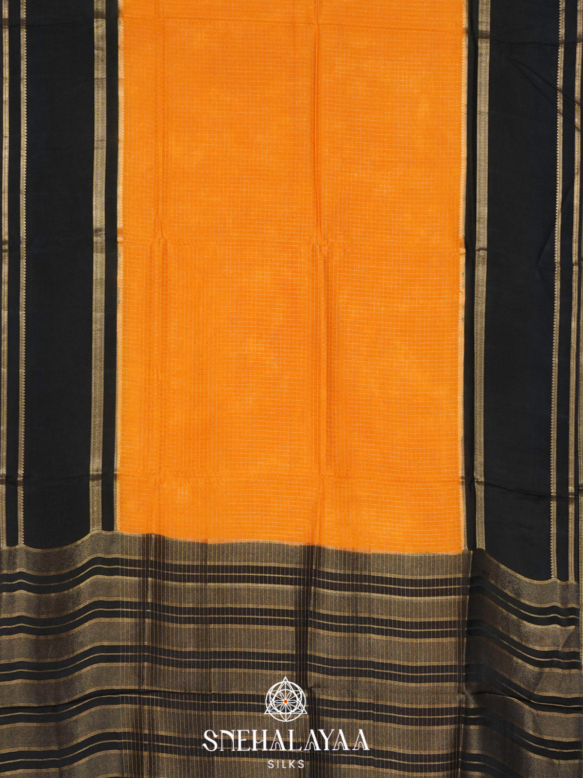 Orange  Banaras Saree
