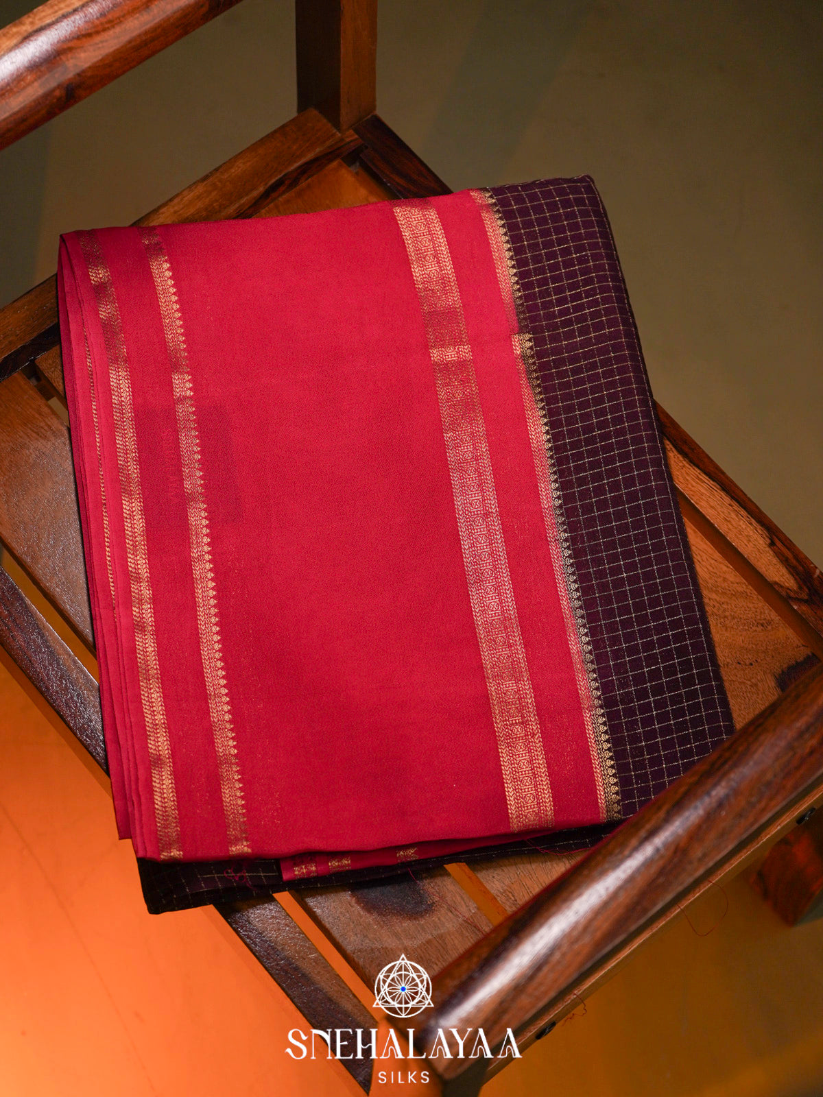 Wine  Banaras Saree