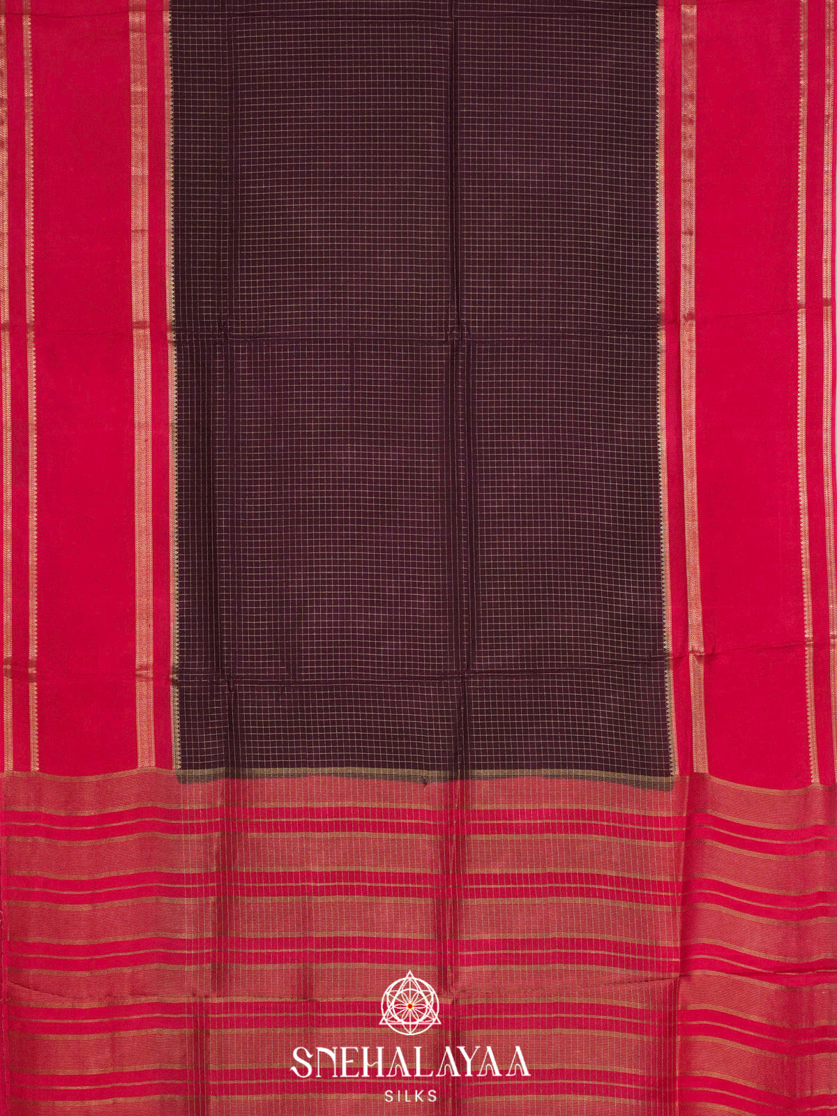 Wine  Banaras Saree