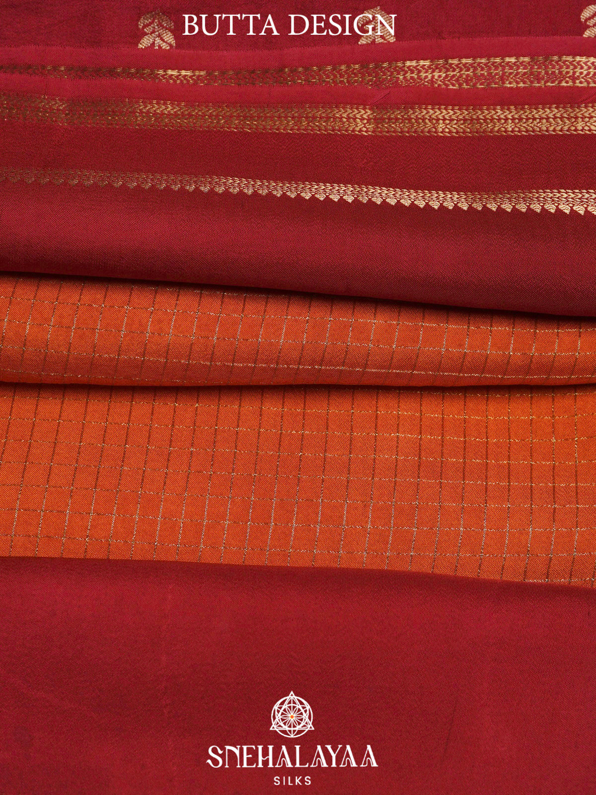 Orange  Banaras Saree