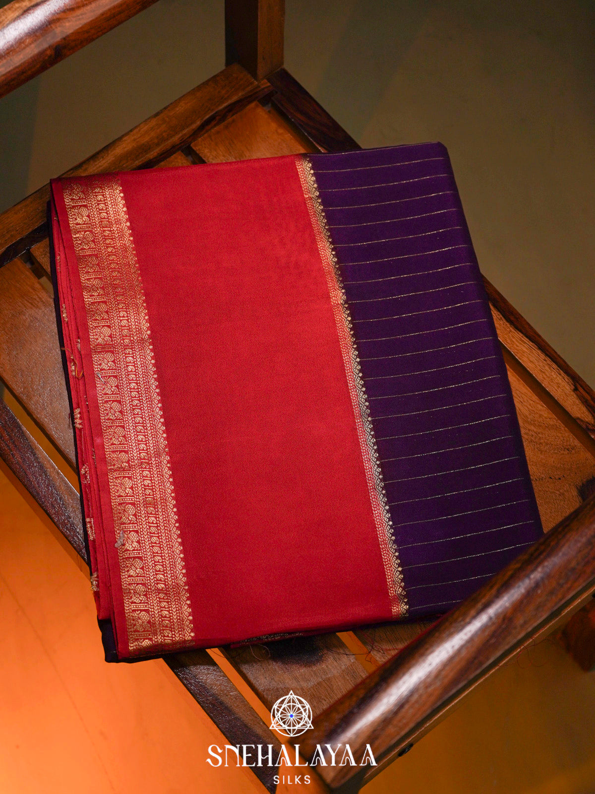 Purple  Banaras Saree