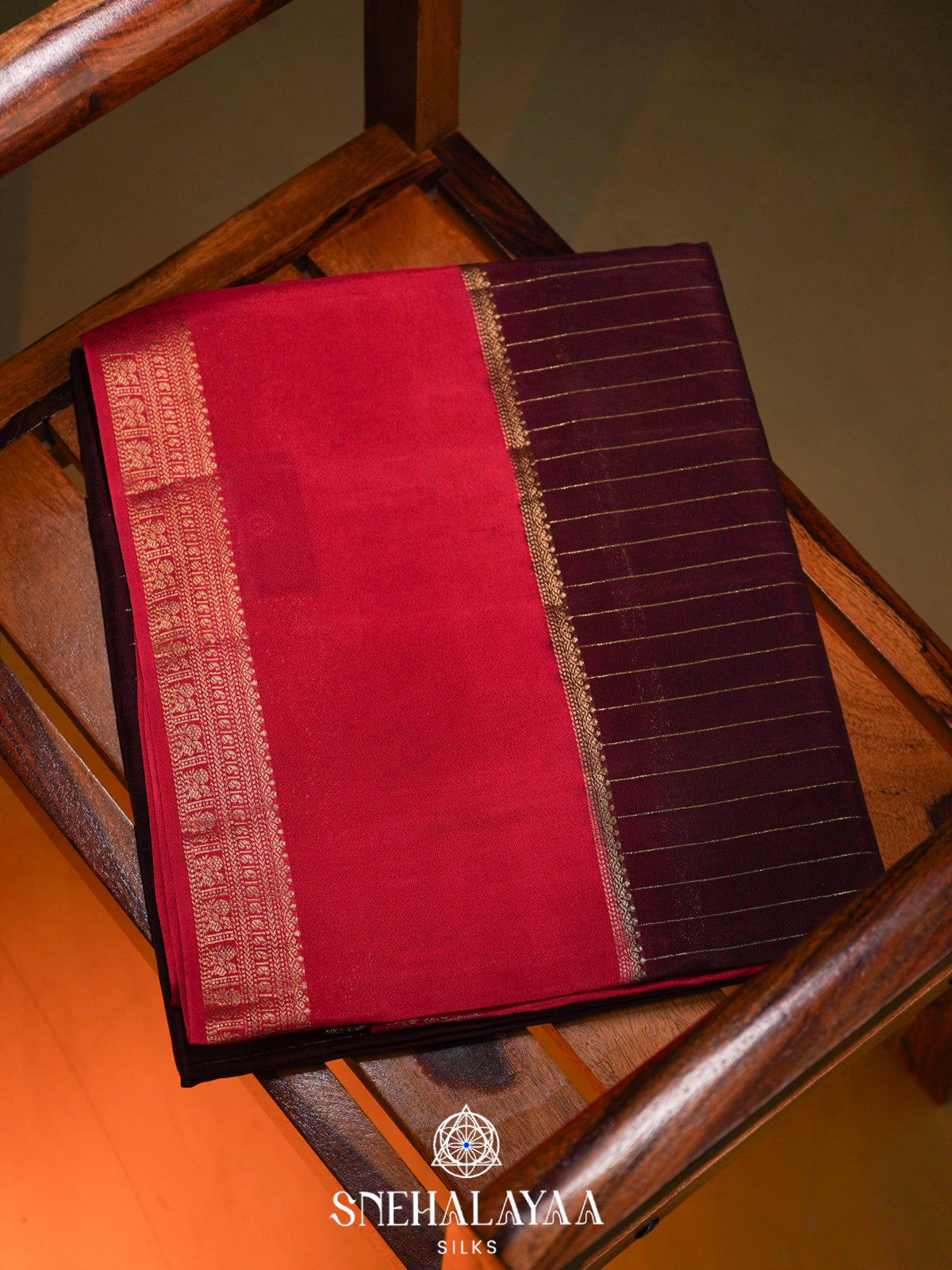 Coffee Brown  Banaras Saree