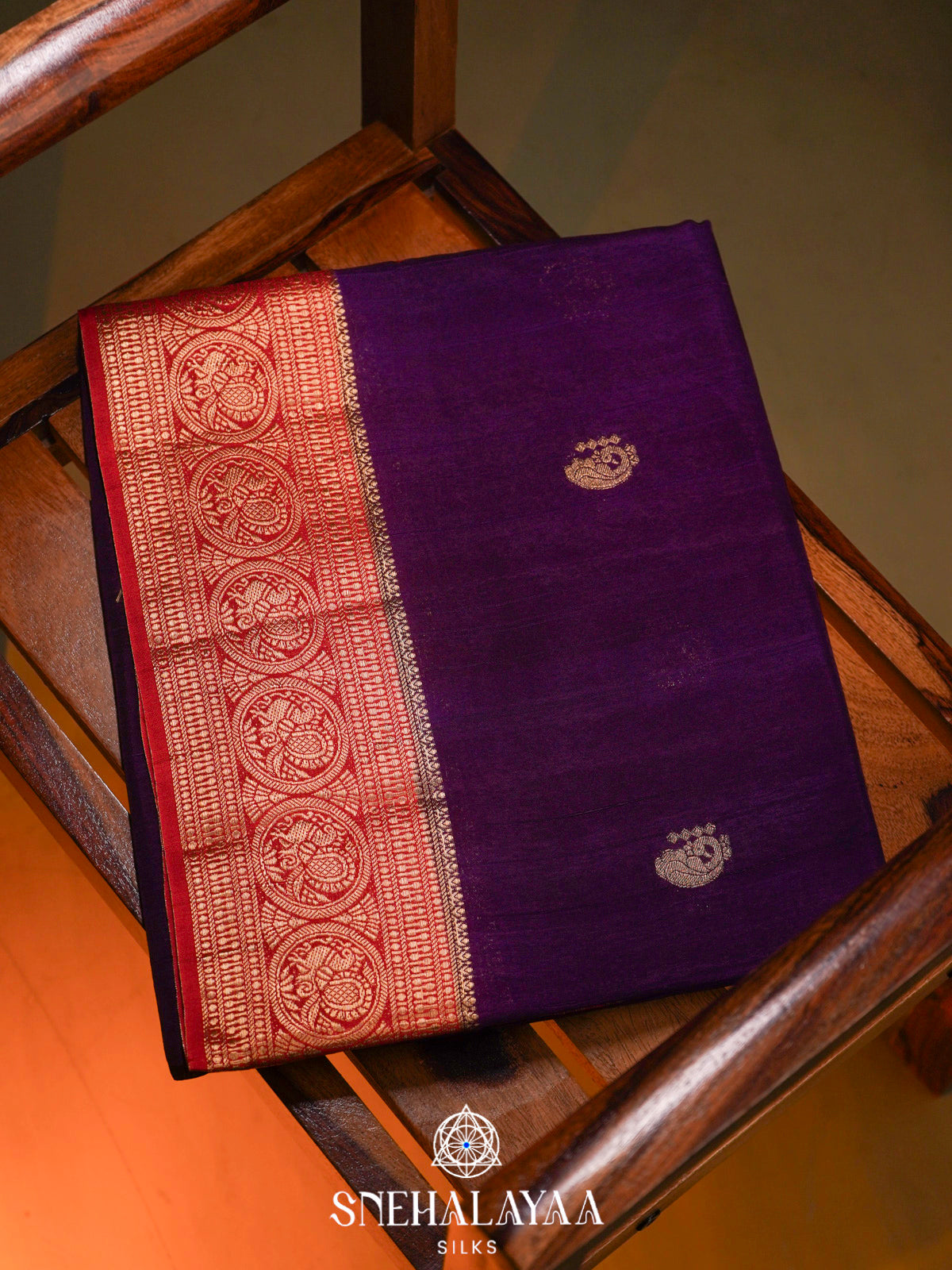 Purple  Banaras Saree