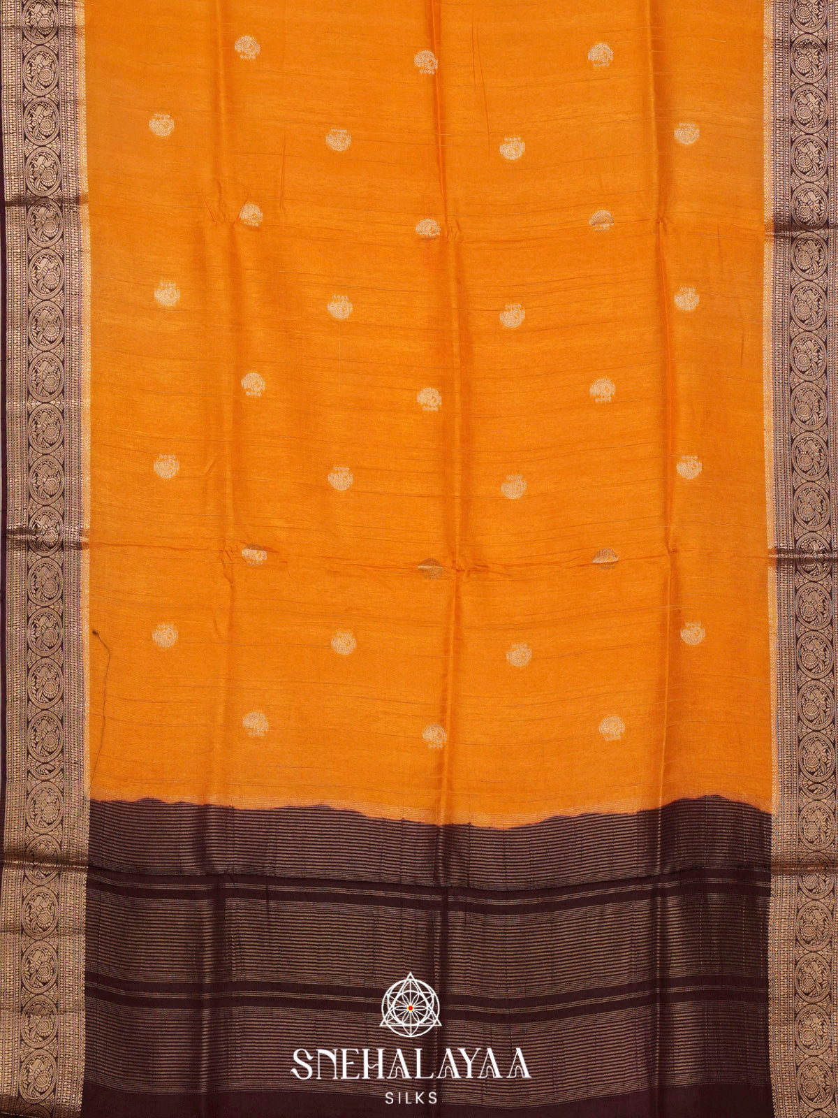 Mango Yellow  Banaras Saree