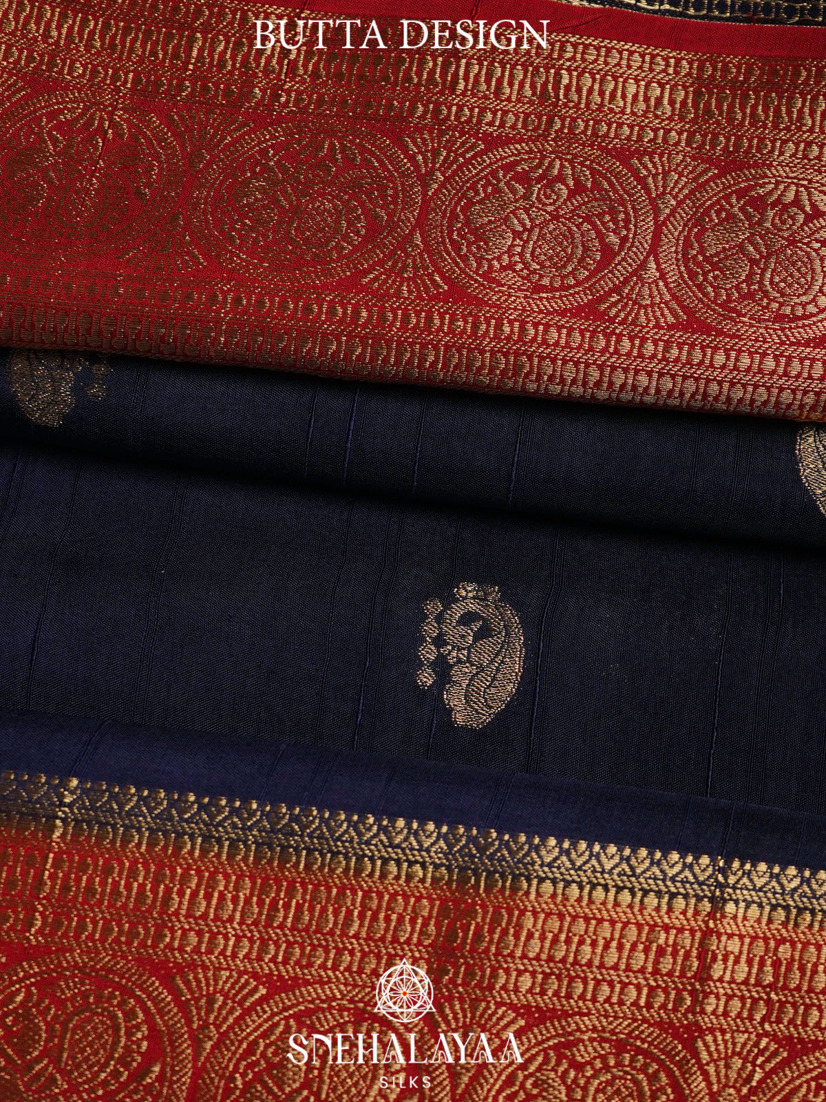 Navy Blue  Banaras Saree