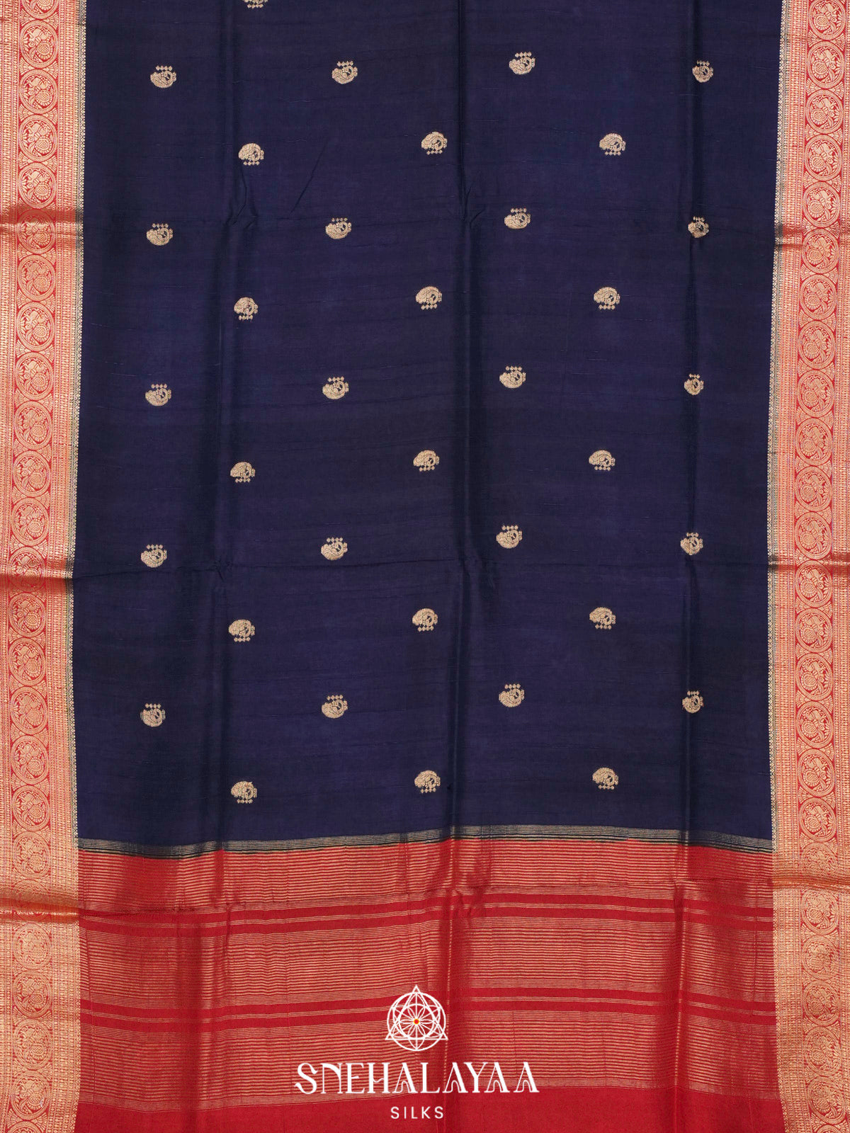 Navy Blue  Banaras Saree