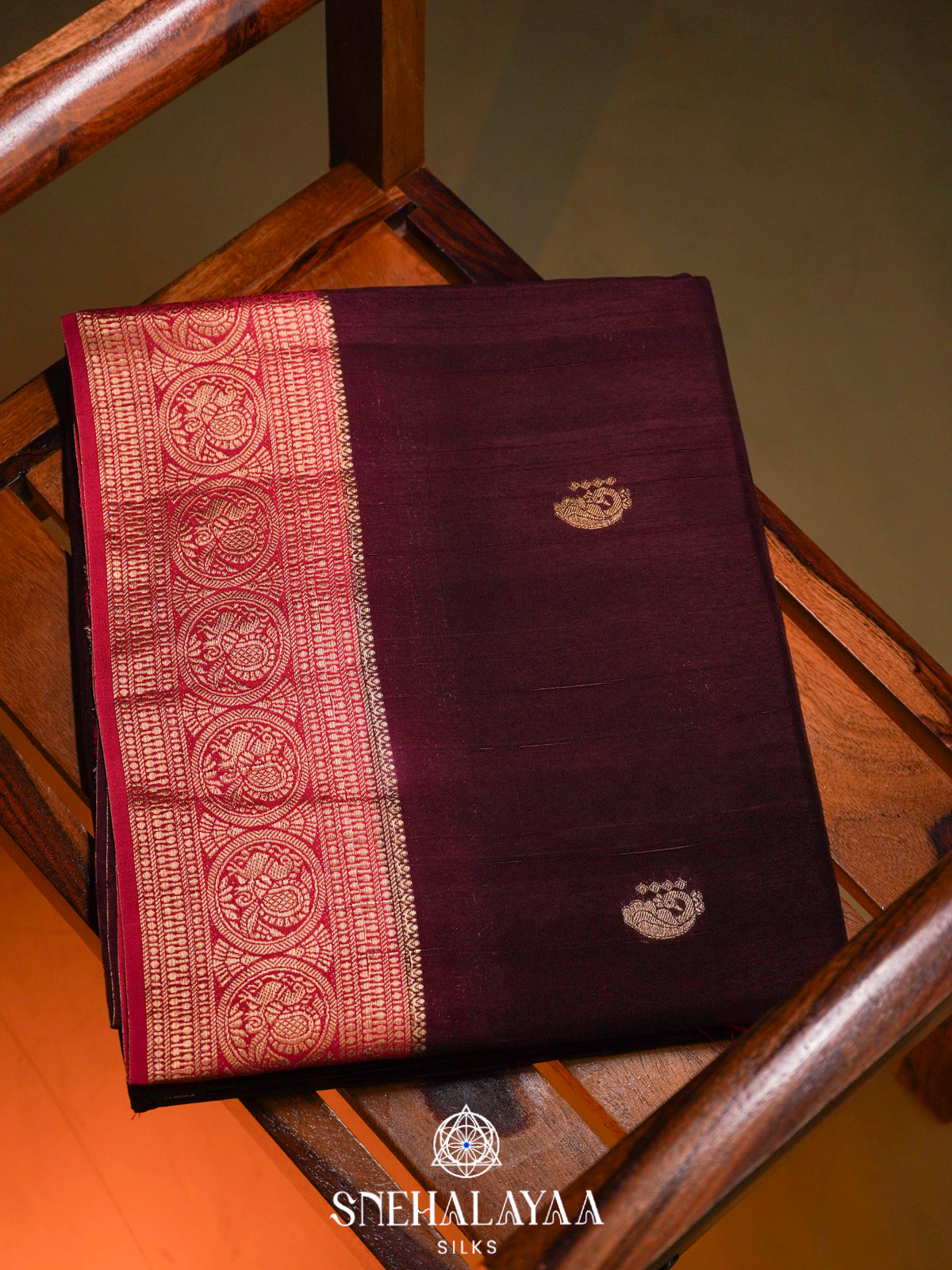 Coffee Brown  Banaras Saree