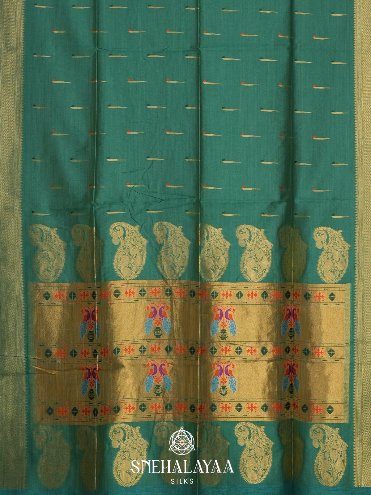 Green Jute Saree