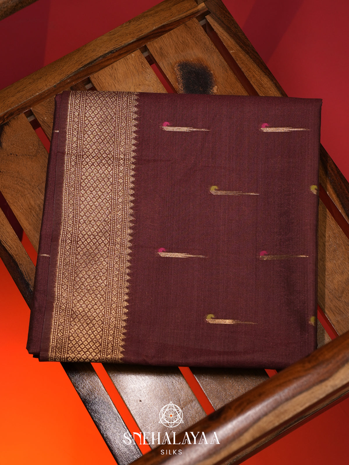 Brown Jute Saree