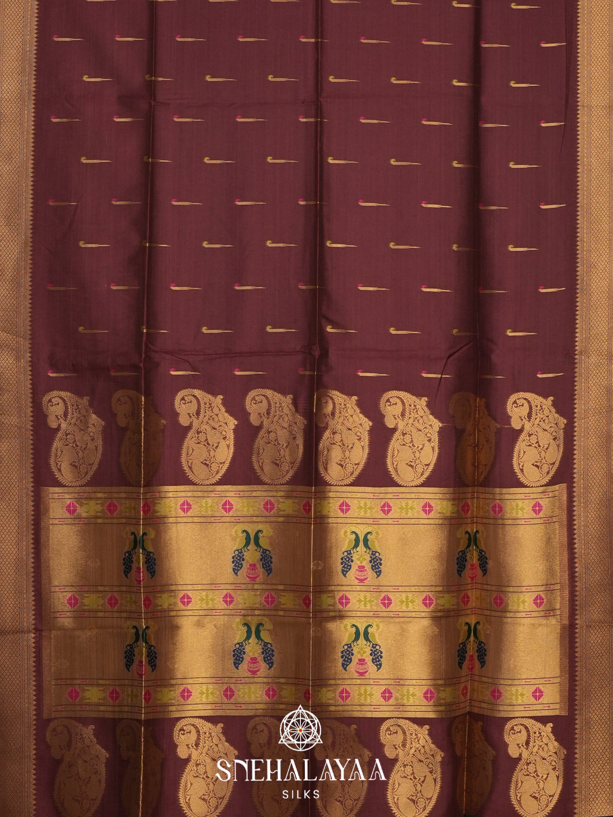 Brown Jute Saree