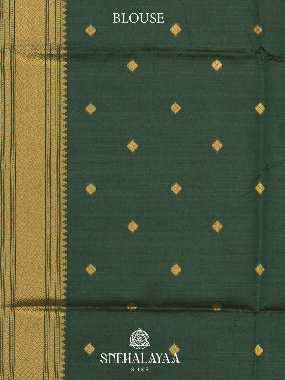 Forest Green Jute Saree
