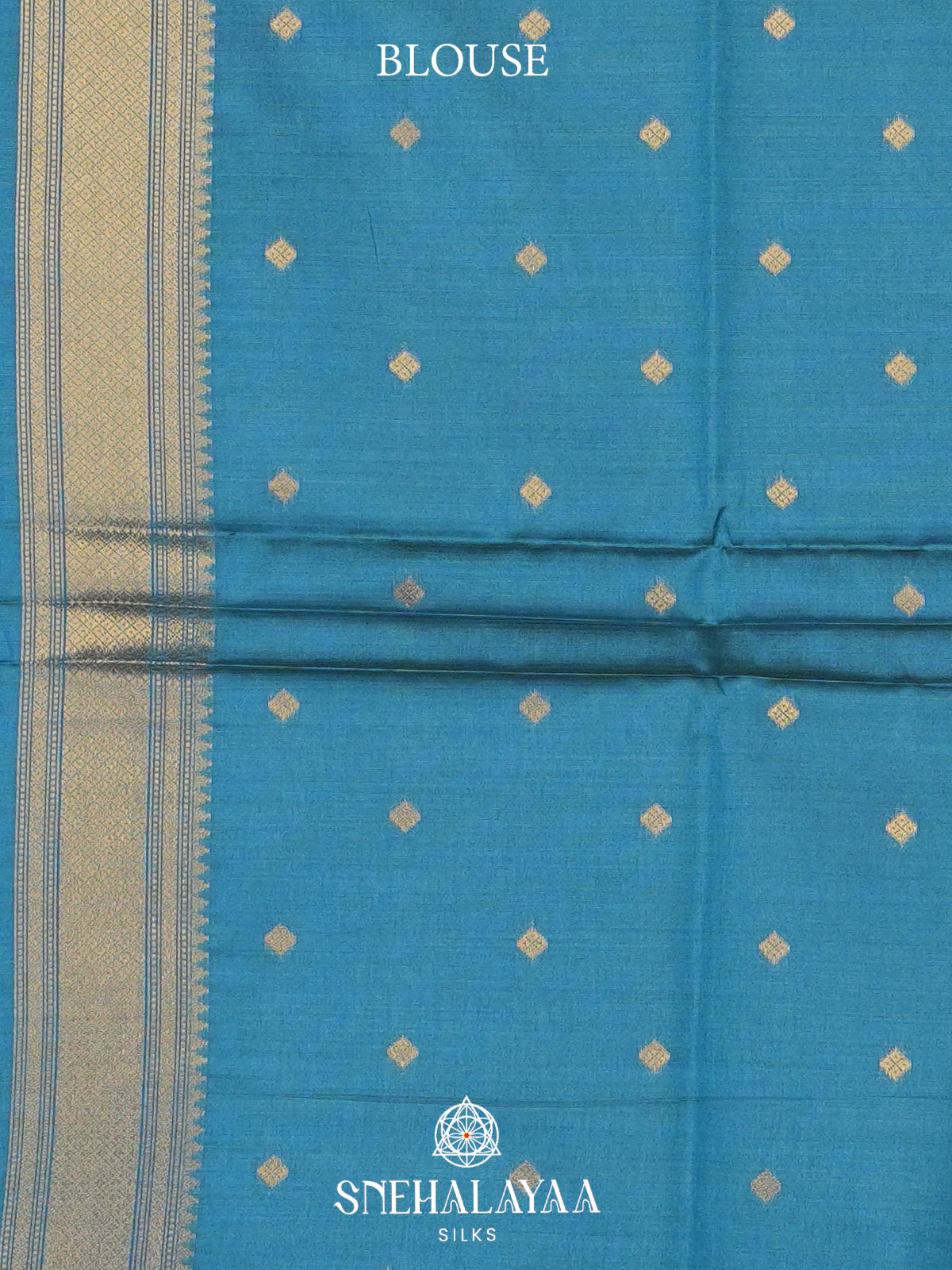 Aqua Blue Jute Saree
