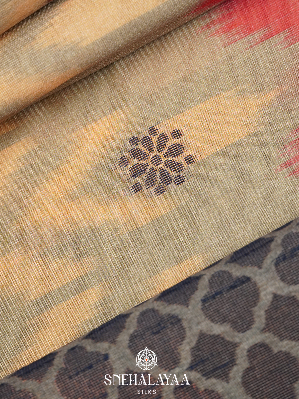 Beige Jute Saree