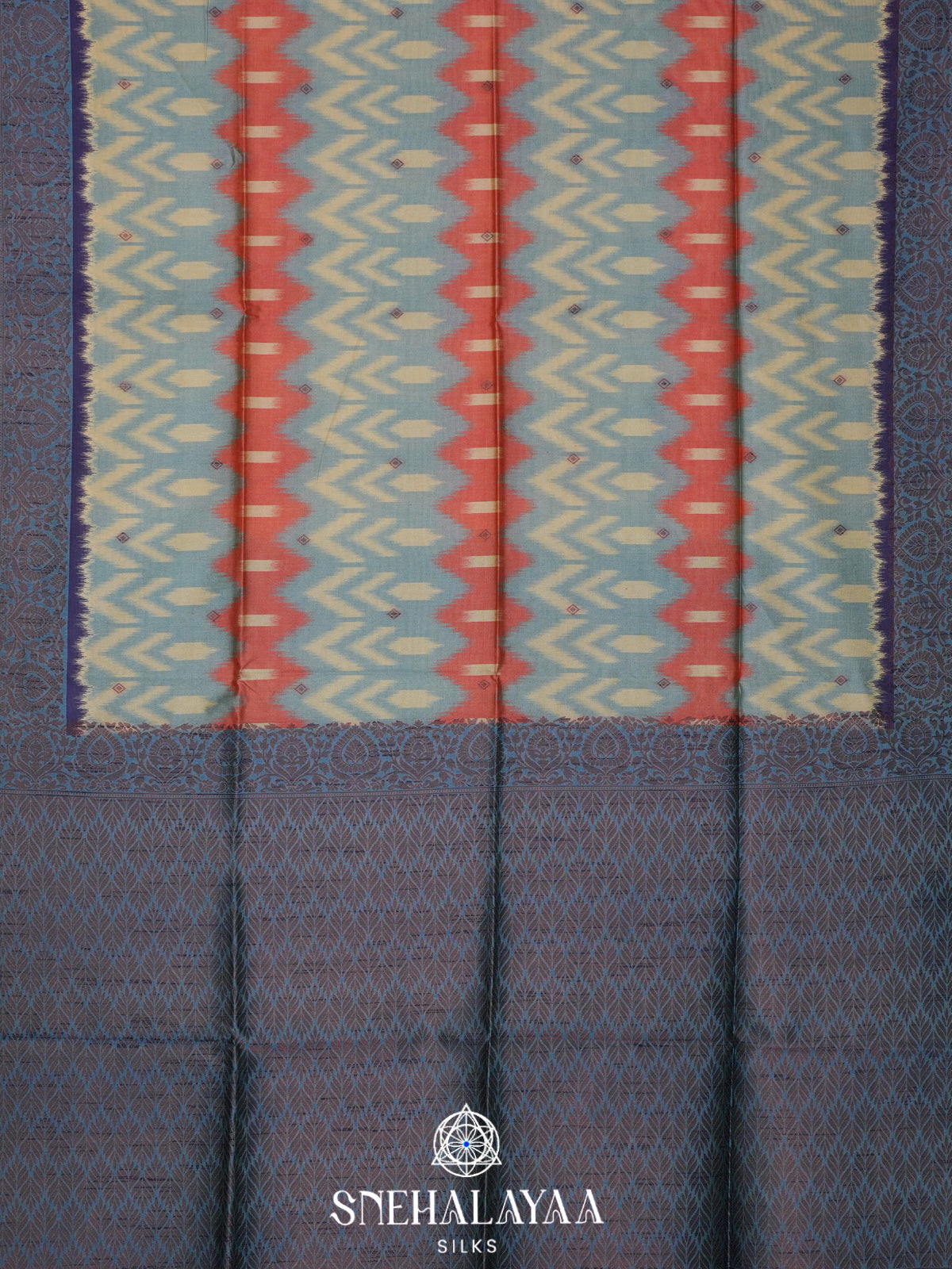 Blue Jute Saree