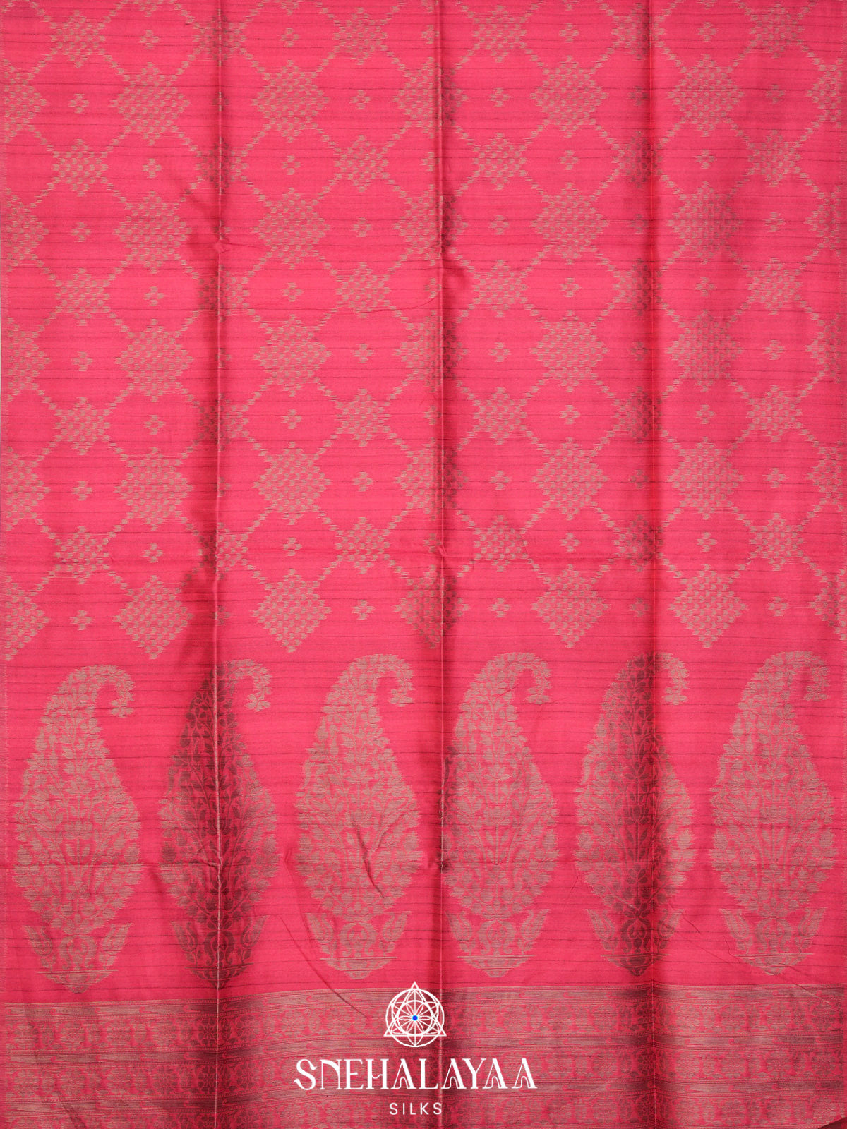 Pink Jute Saree