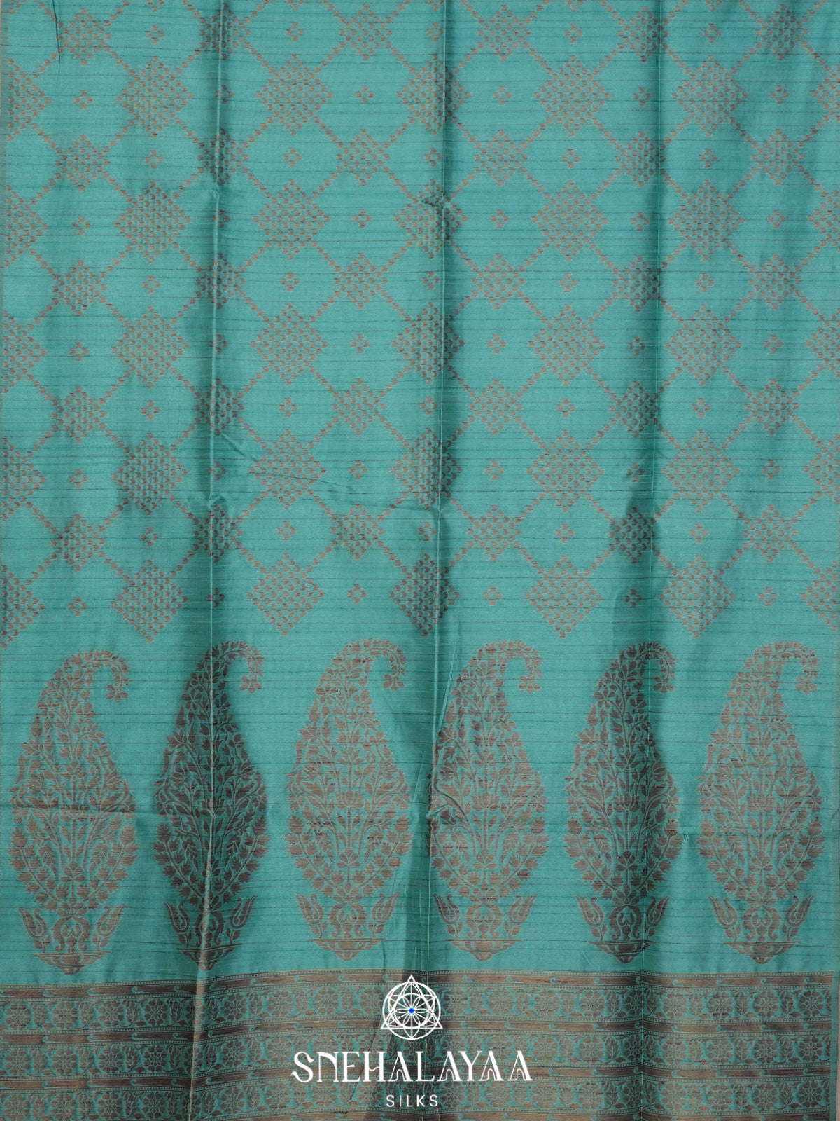 Sky Blue Jute Saree