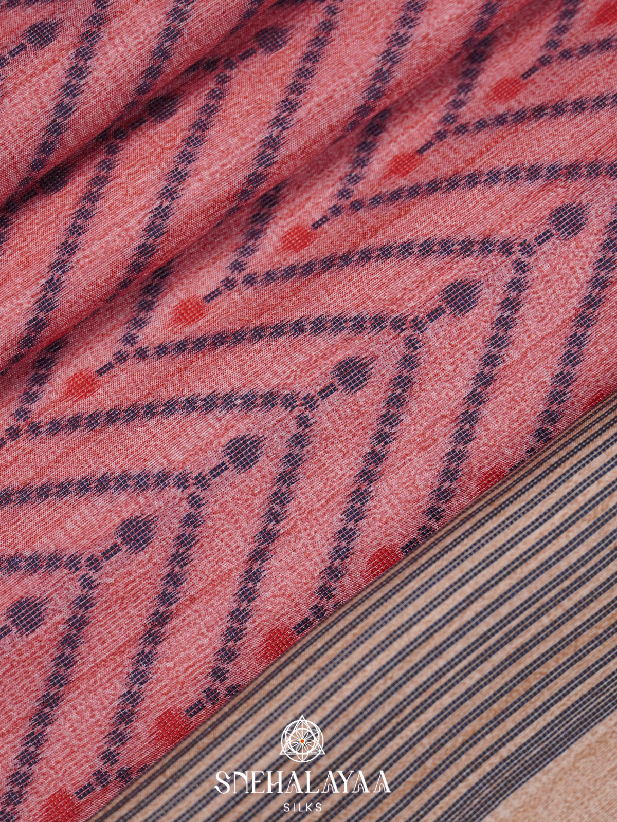 Pink Tussar Saree