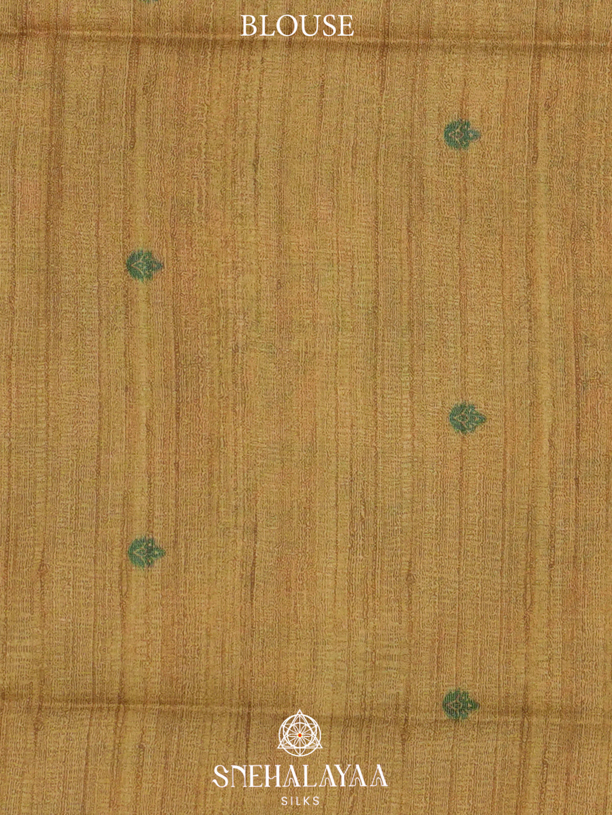 Yellow Tussar Saree