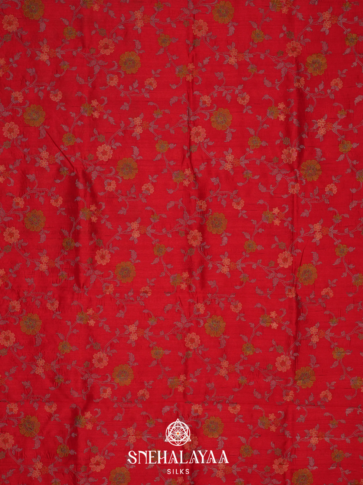 Red Raw Silk Saree