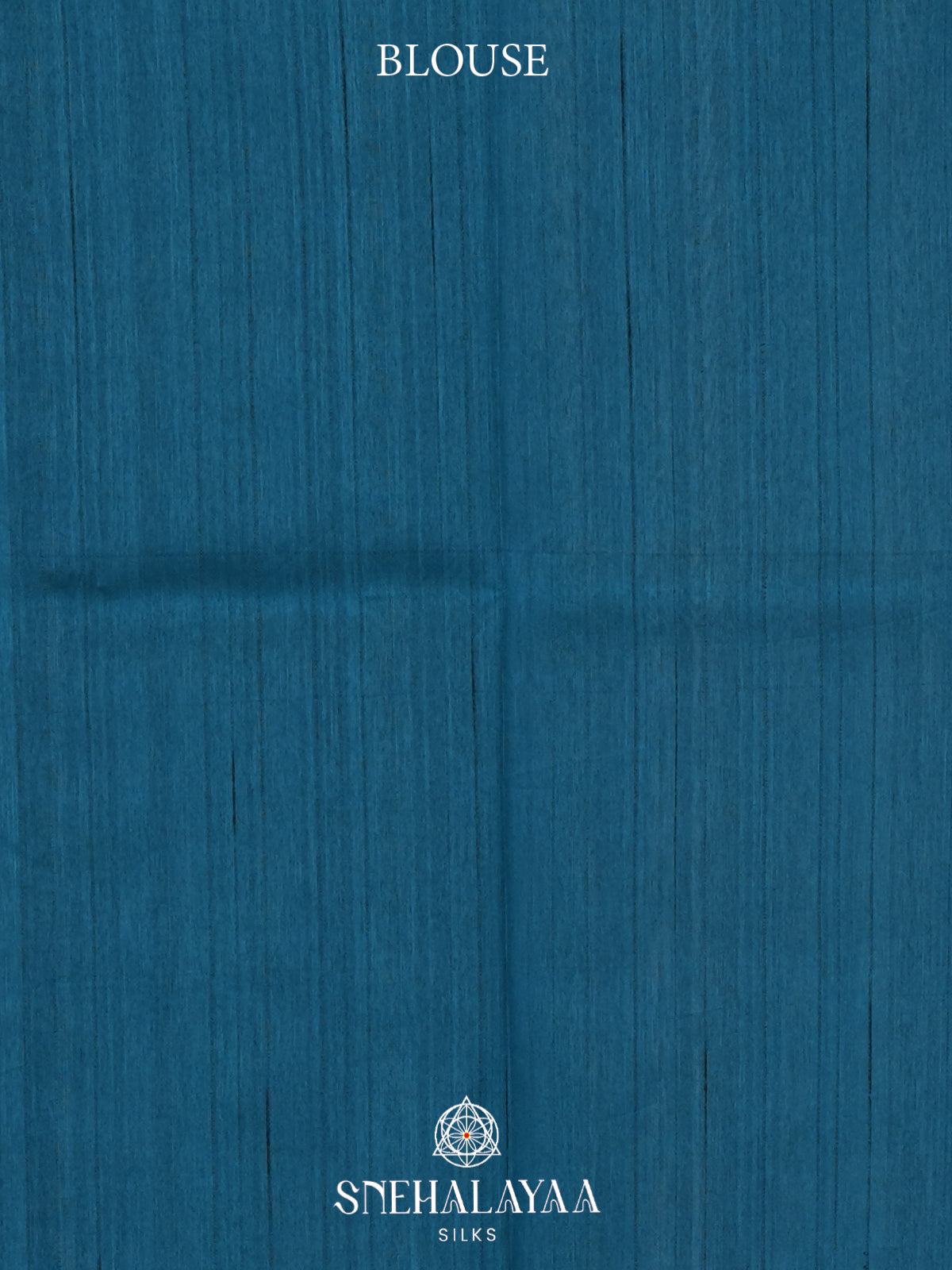 Peacock Blue Raw Silk Saree