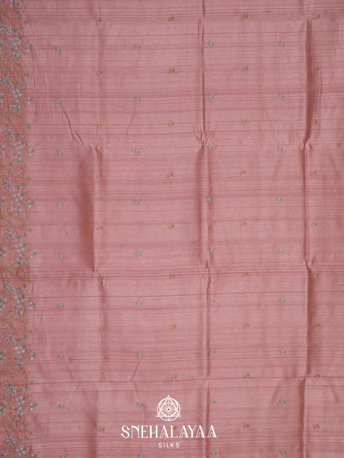 Pink Raw Silk Saree