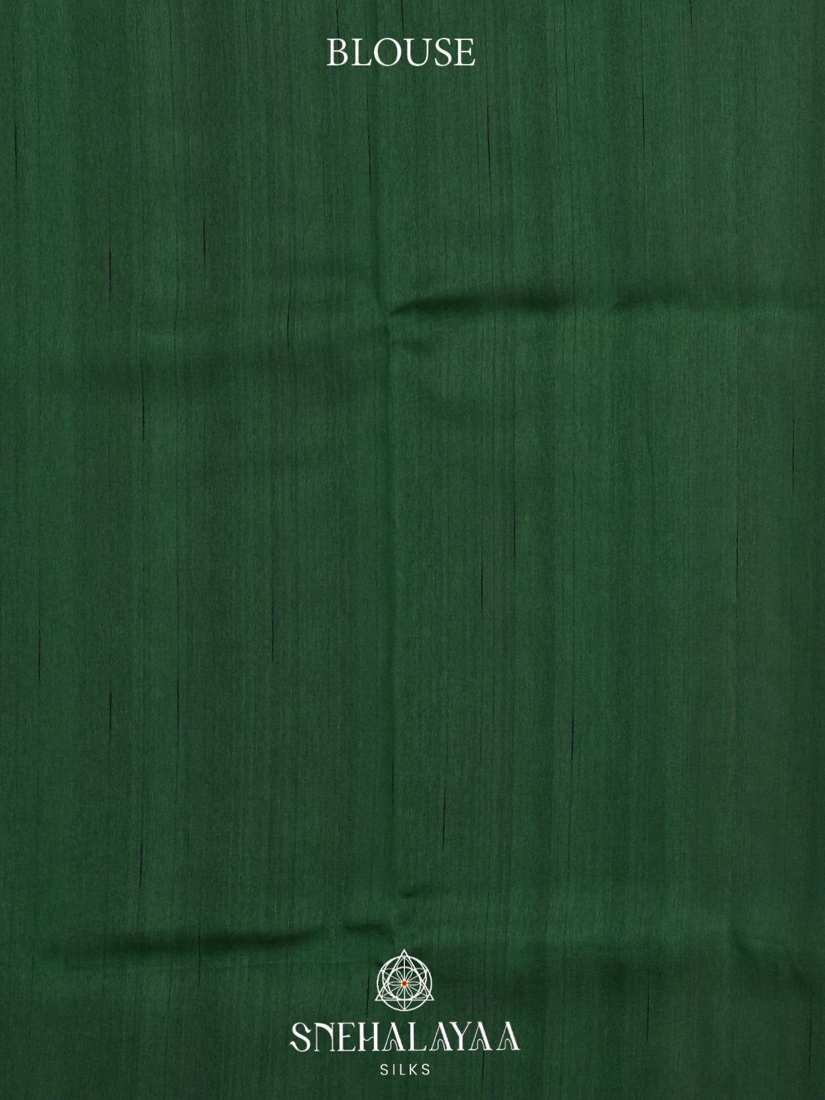 Forest Green Raw Silk Saree