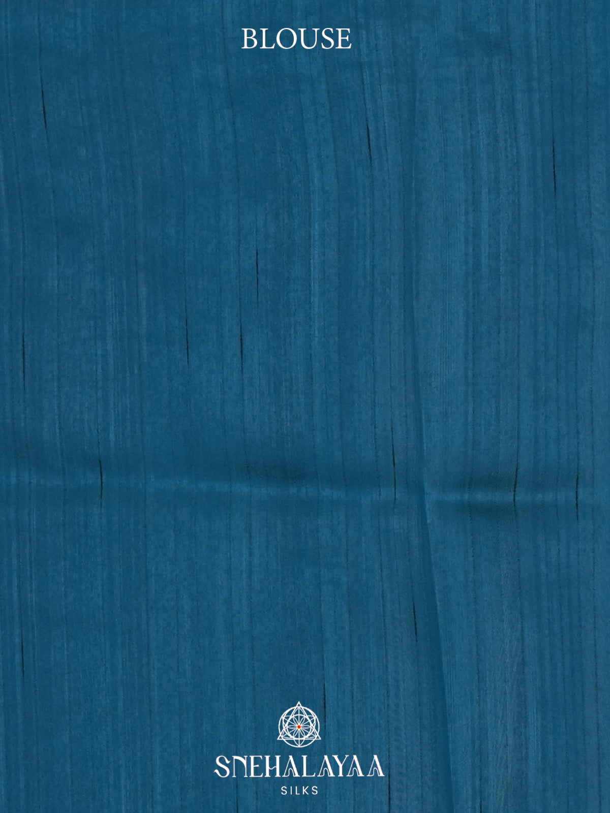 Peacock Blue Raw Silk Saree
