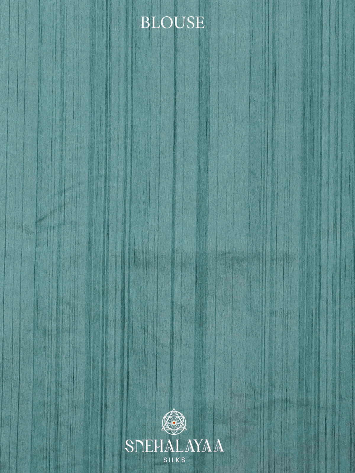 Dusty Teal Raw Silk Embroidery Saree