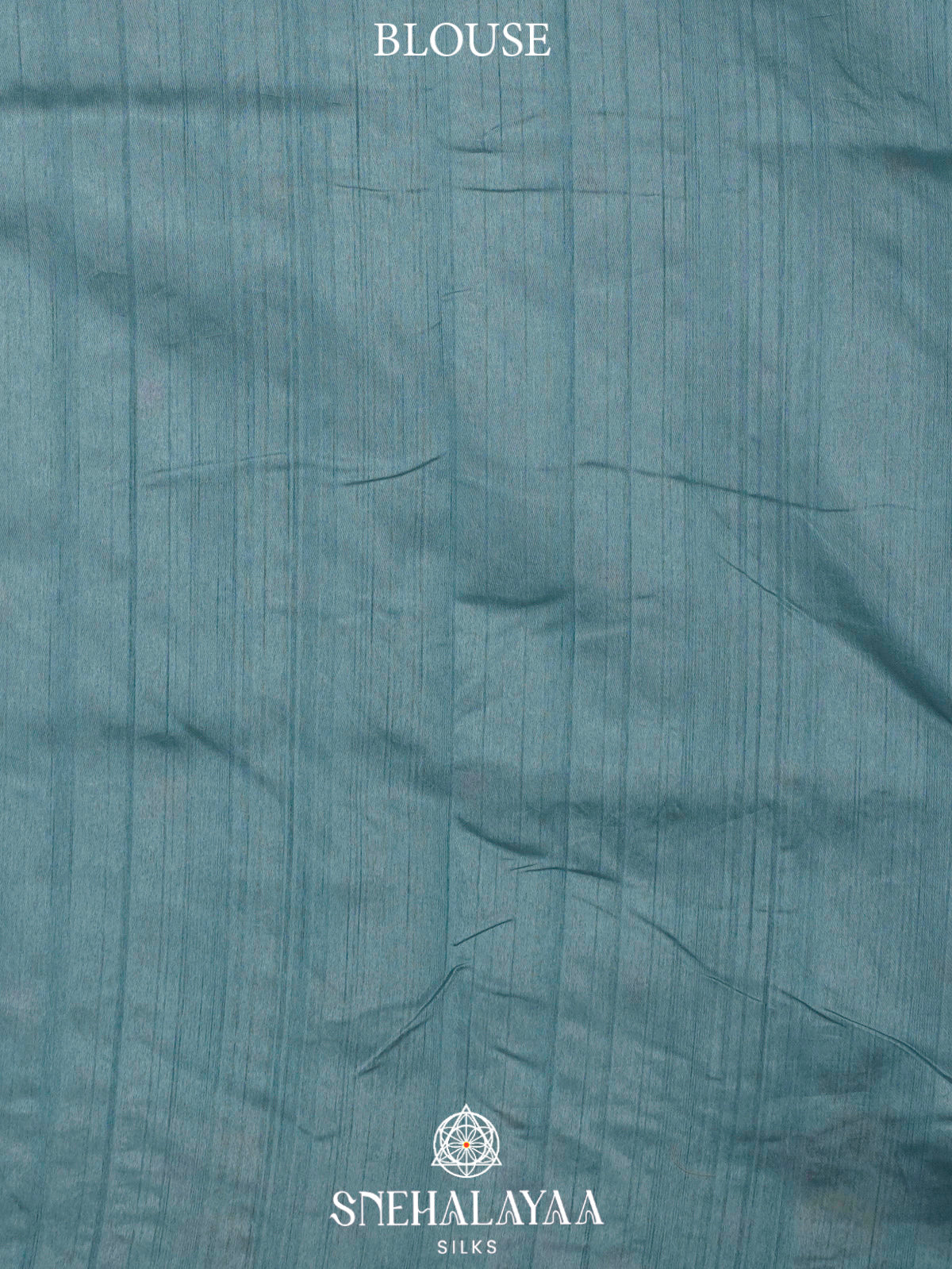 Blue Raw Silk Embroidery Saree
