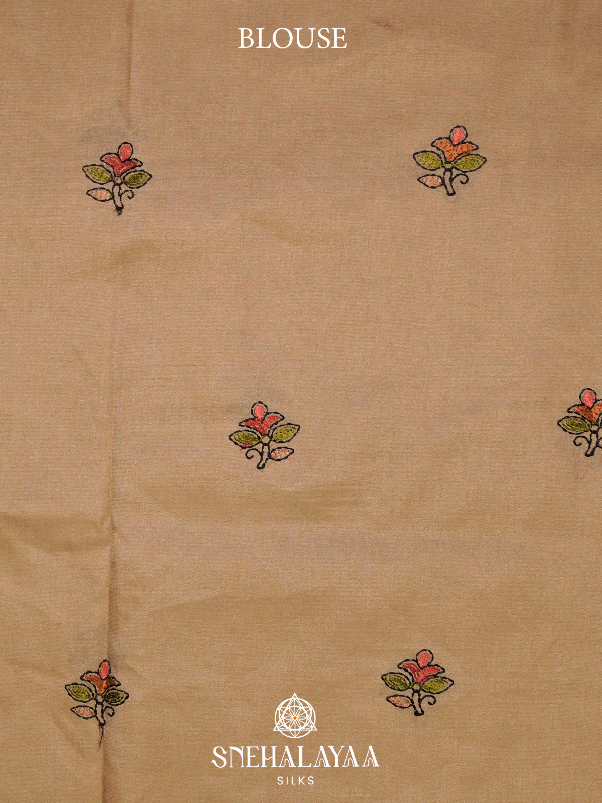 Beige Raw Silk Saree