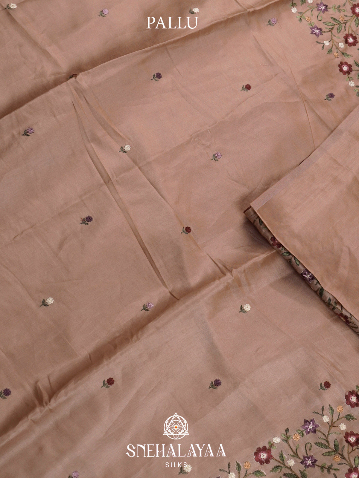 Beige Raw Silk Saree